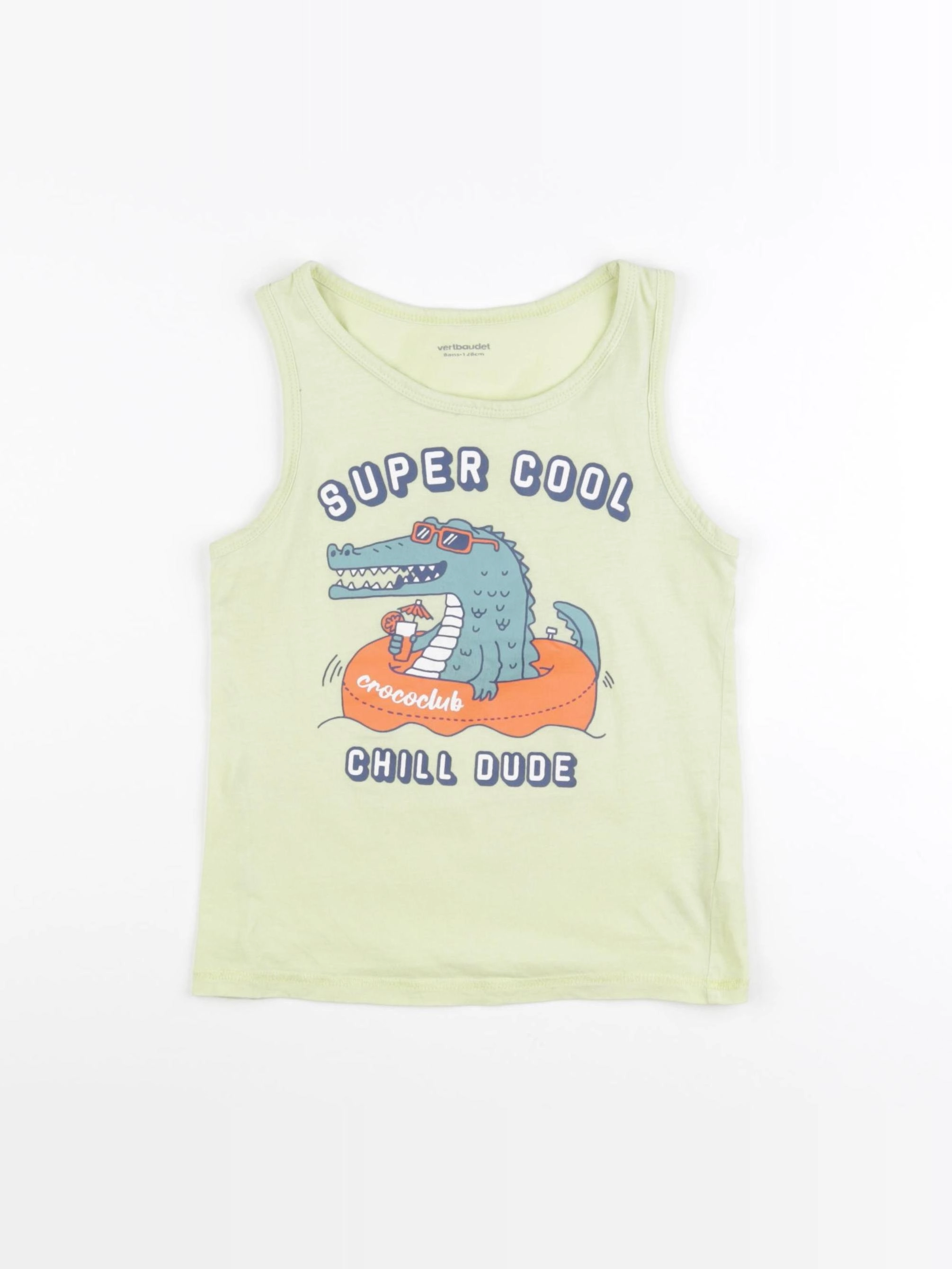 Vertbaudet - tee-shirt jaune - 8 ans