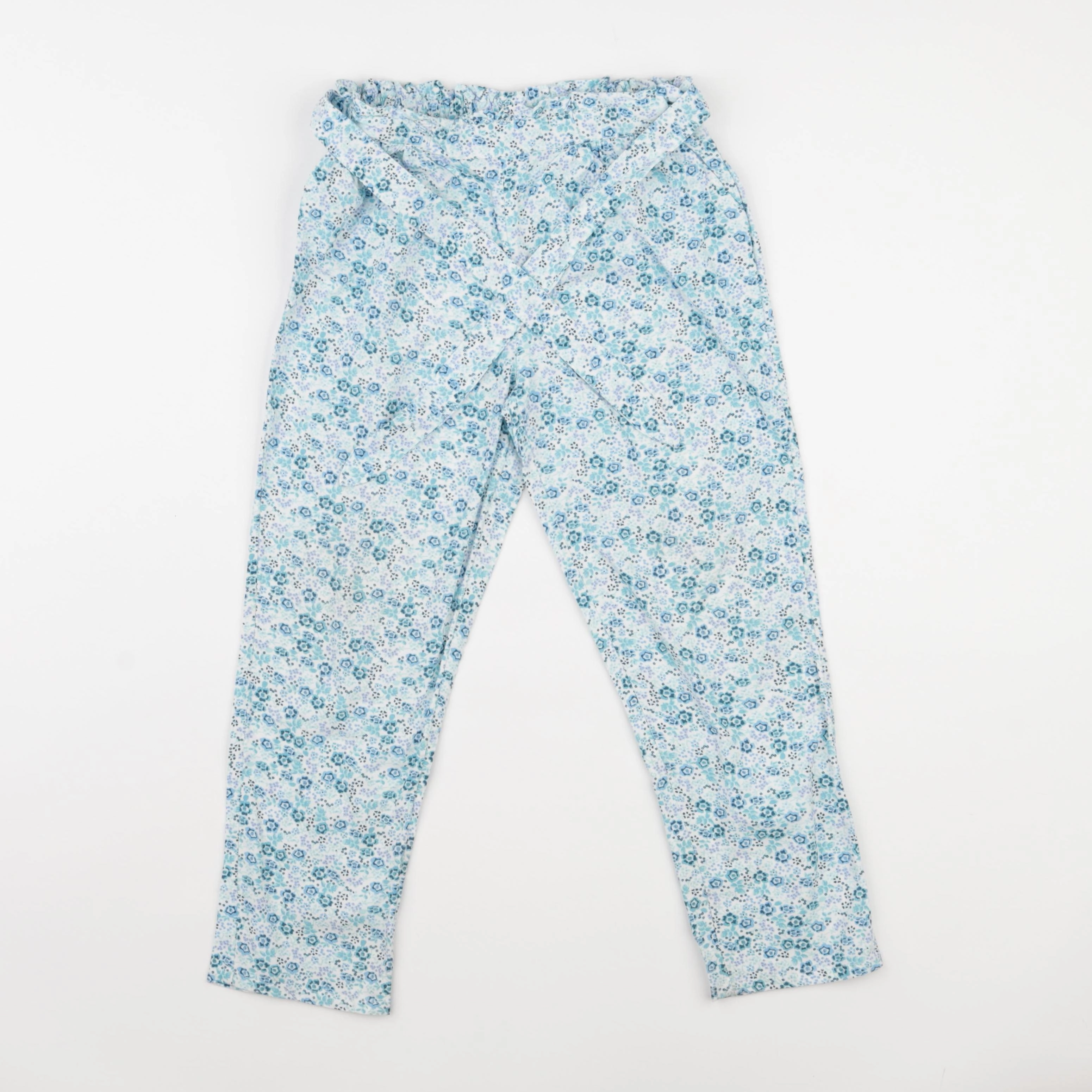 Vertbaudet - pantalon bleu, multicolore - 7 ans