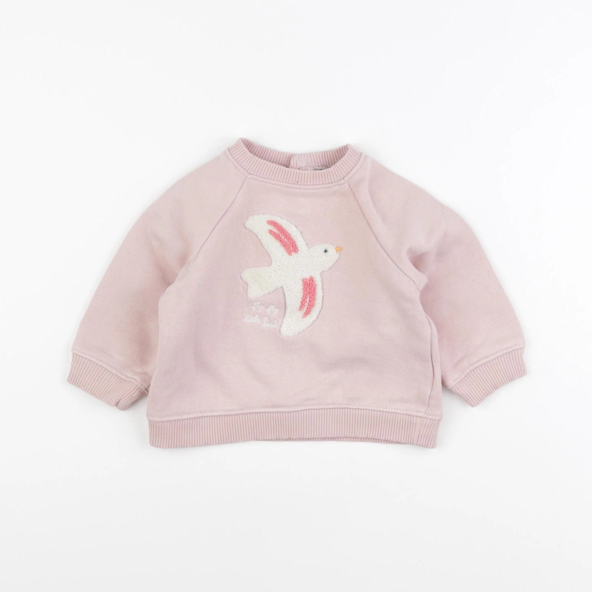 Boutchou - sweat rose - 9 mois