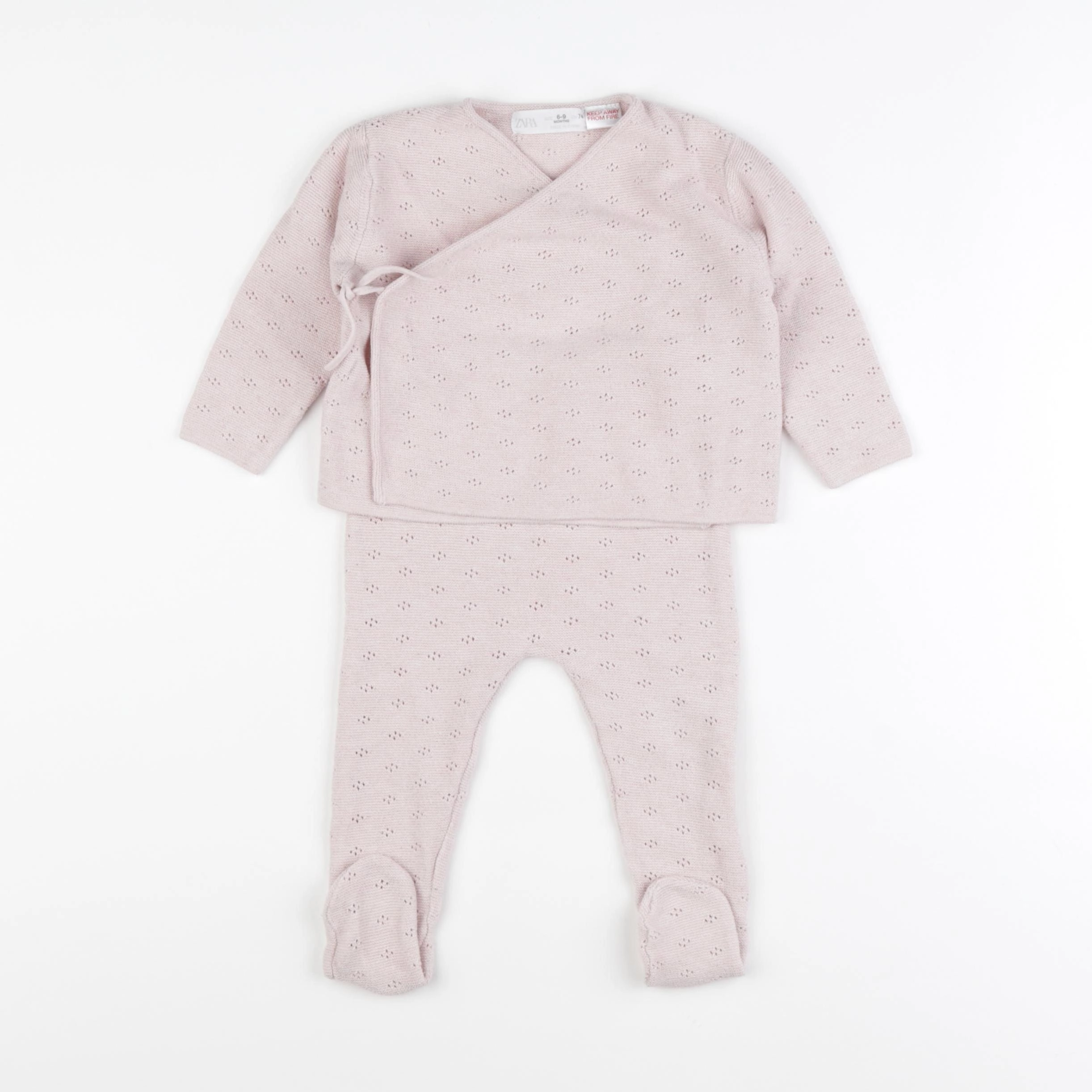 Zara - ensemble rose - 6/9 mois
