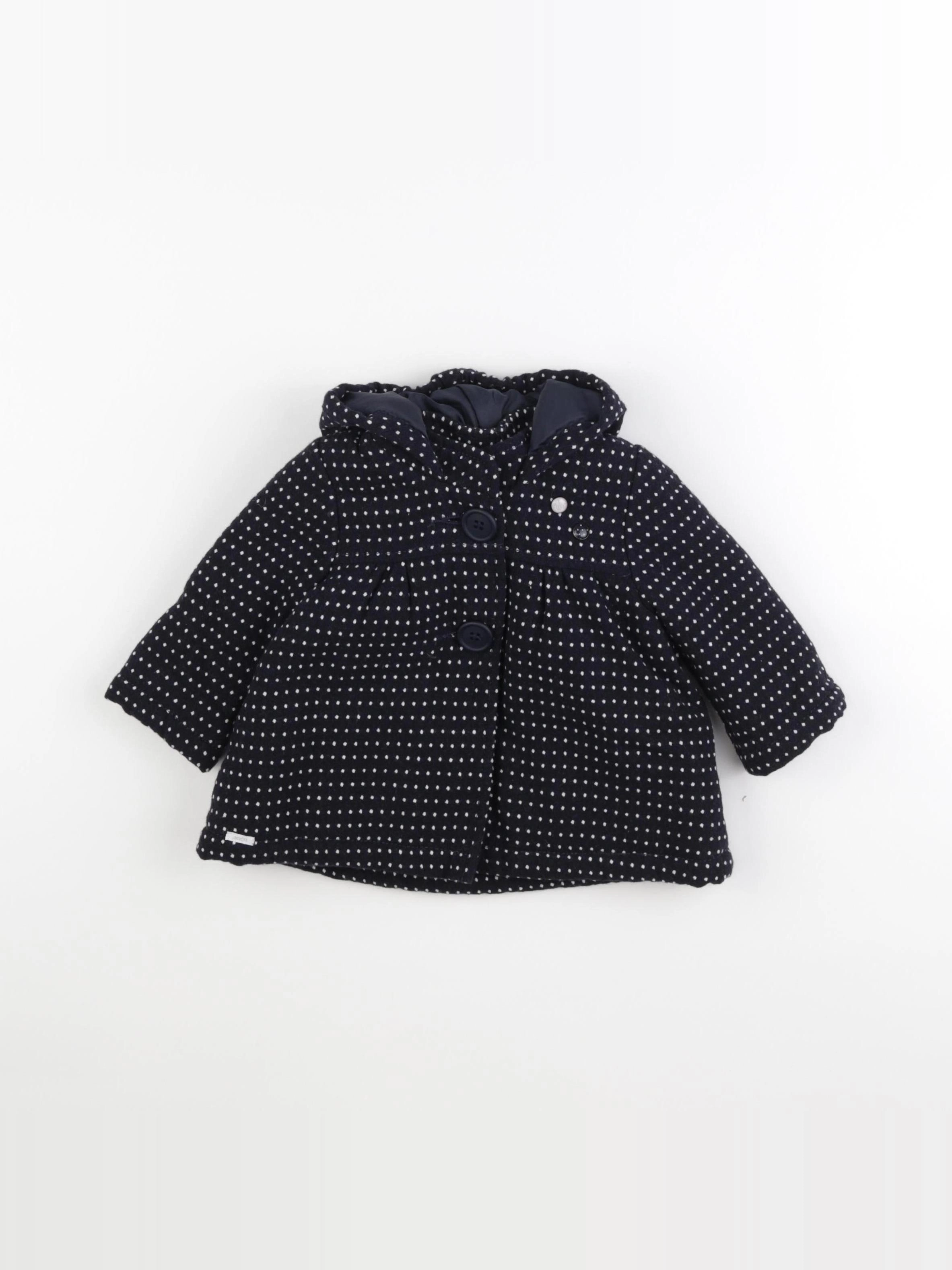 IKKS - manteau bleu - 6 mois