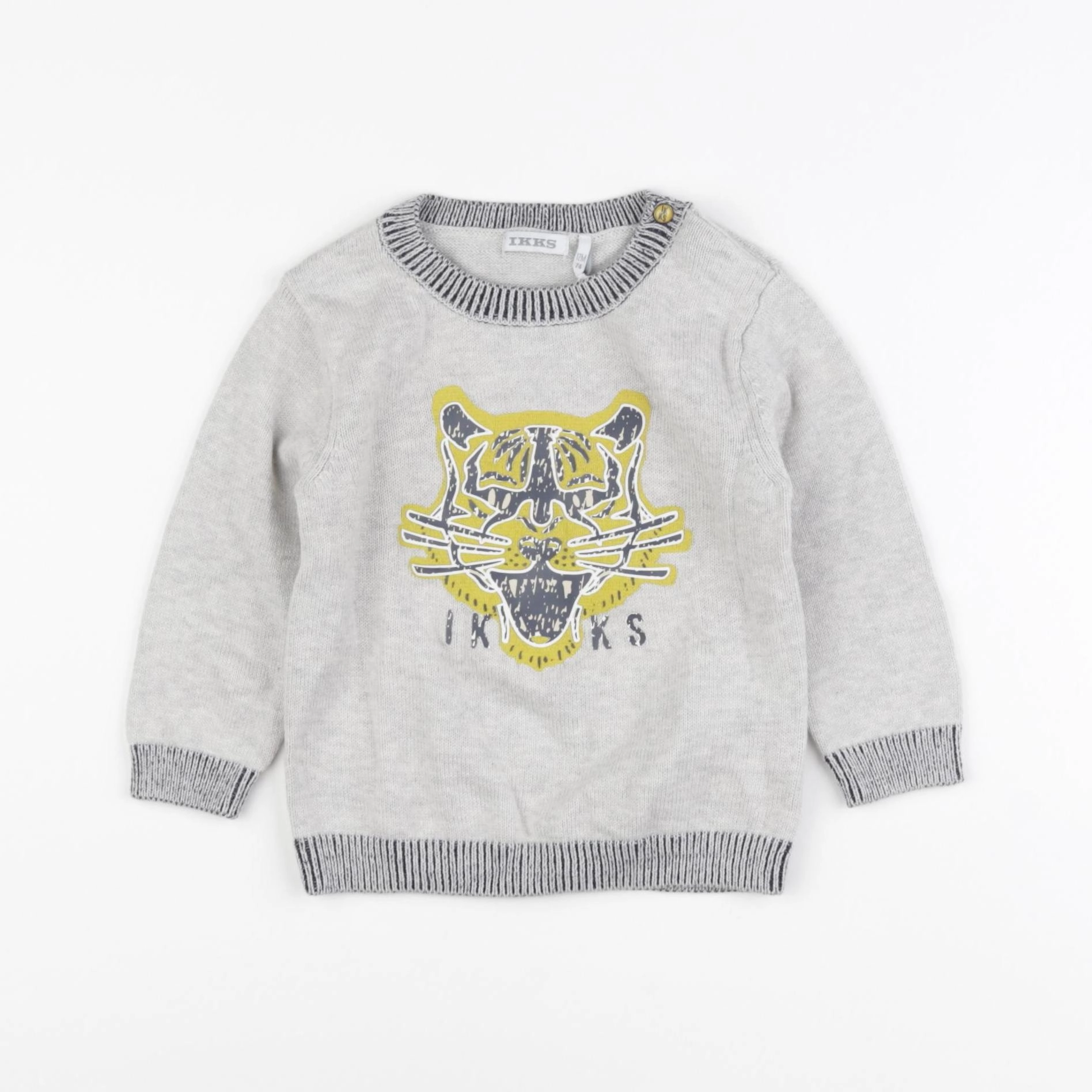 IKKS - pull gris - 12 mois
