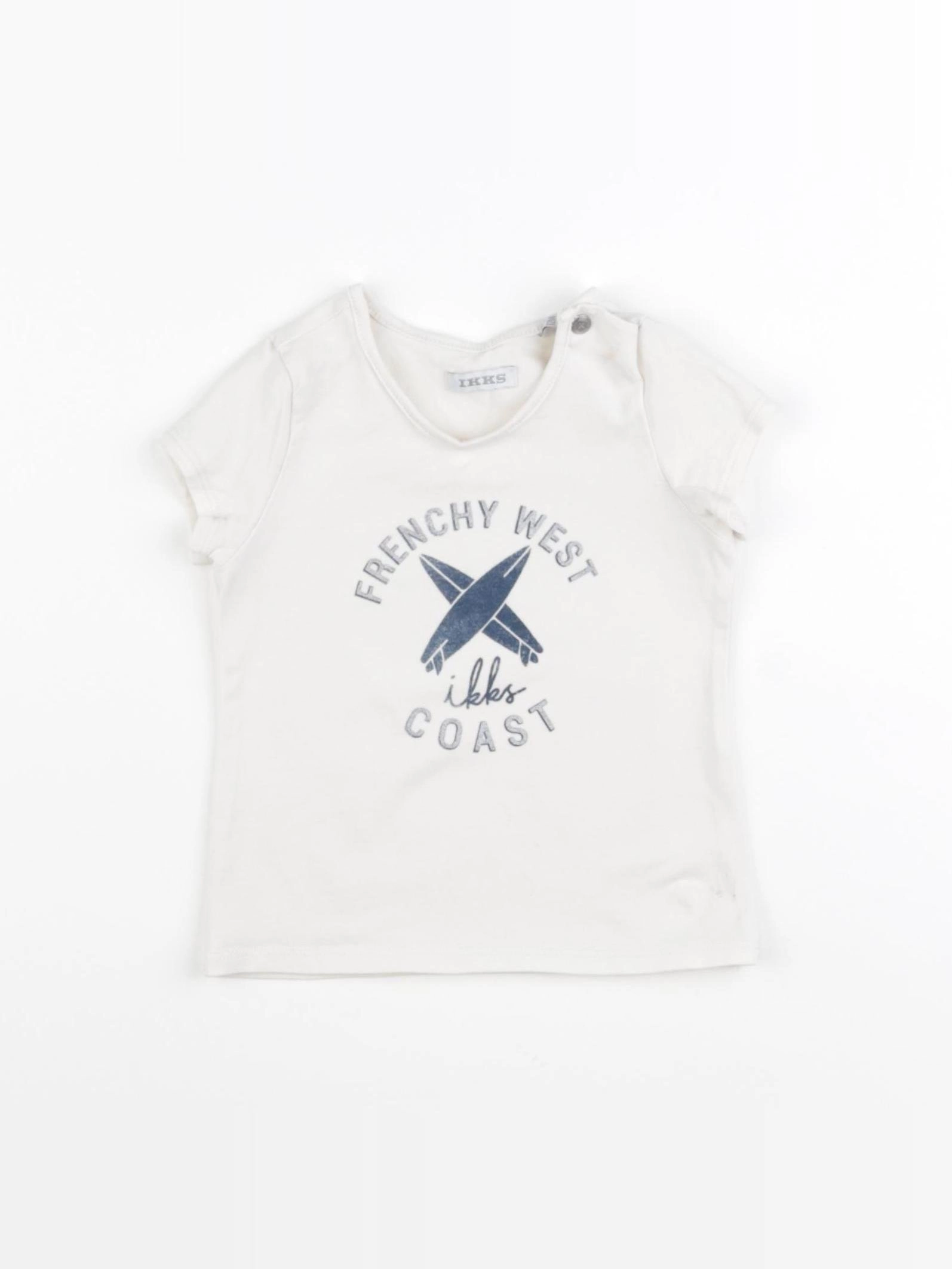 IKKS - tee-shirt beige - 12 mois