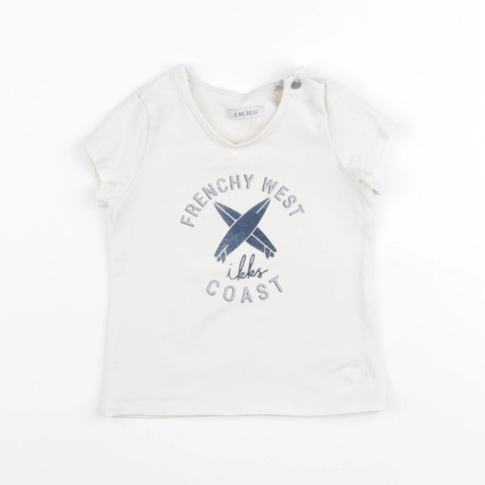 IKKS - tee-shirt beige - 12 mois