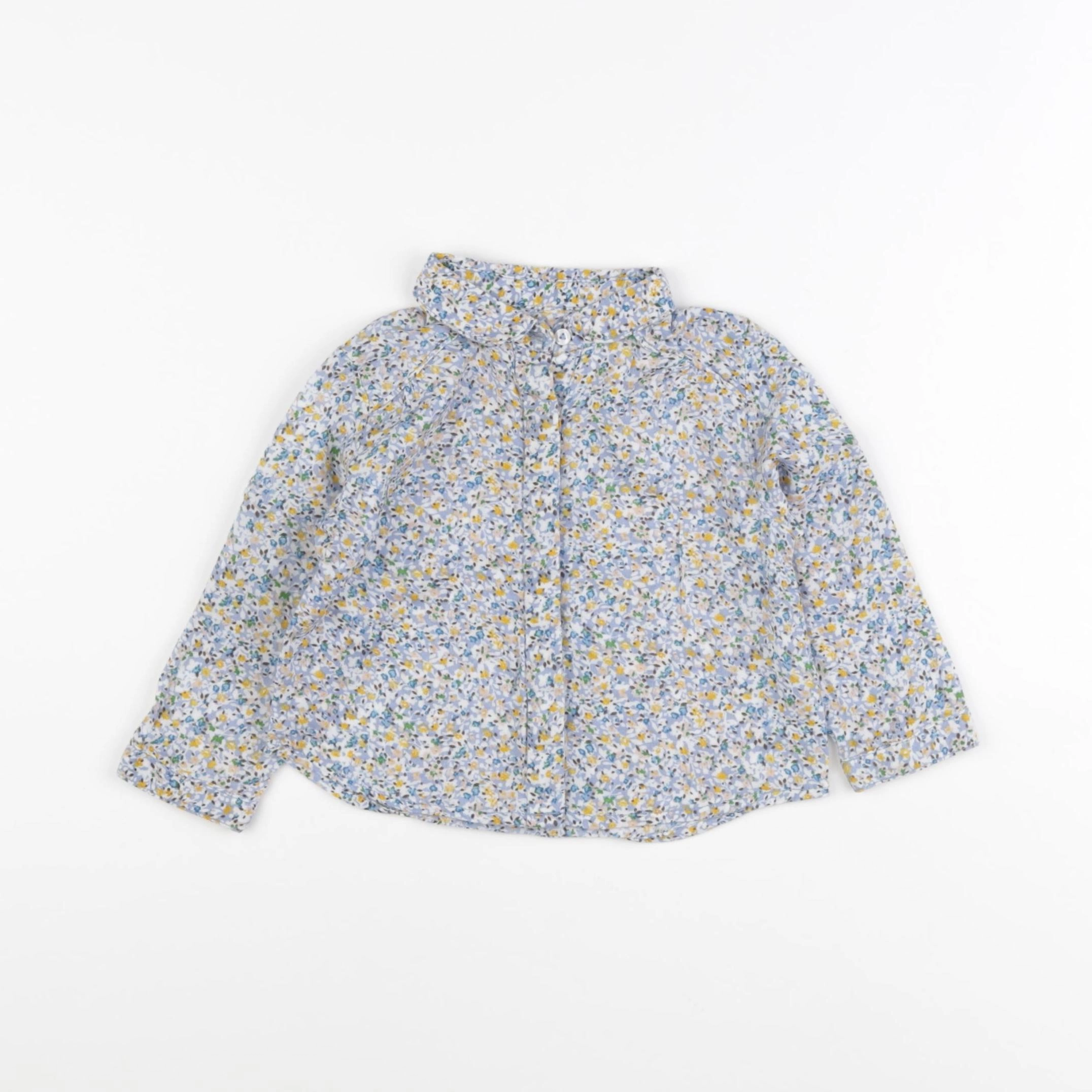 Zara - blouse bleu - 9/12 mois