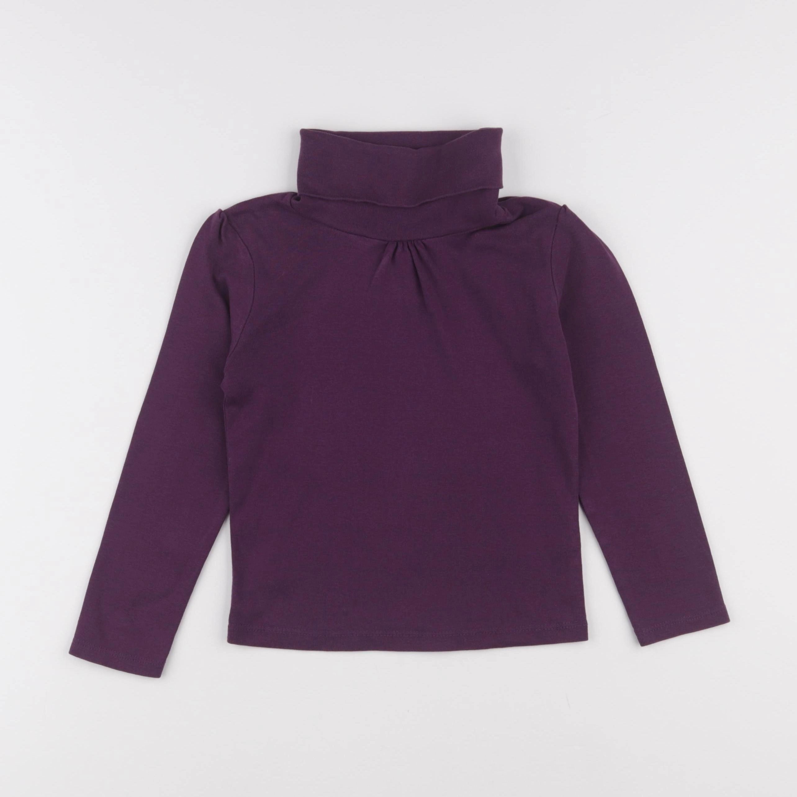 Vertbaudet - sous-pull violet - 6 ans