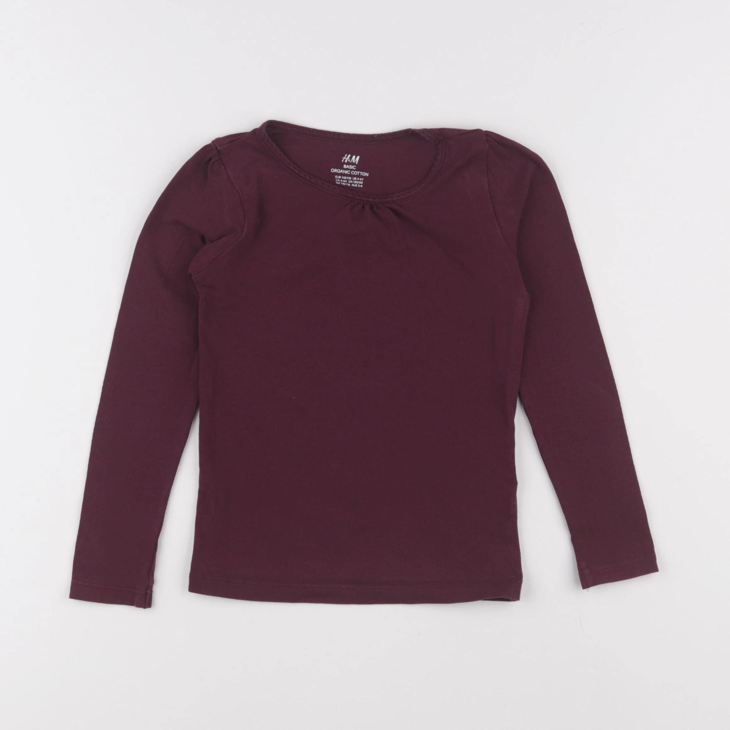 H&M - tee-shirt rose - 4/6 ans