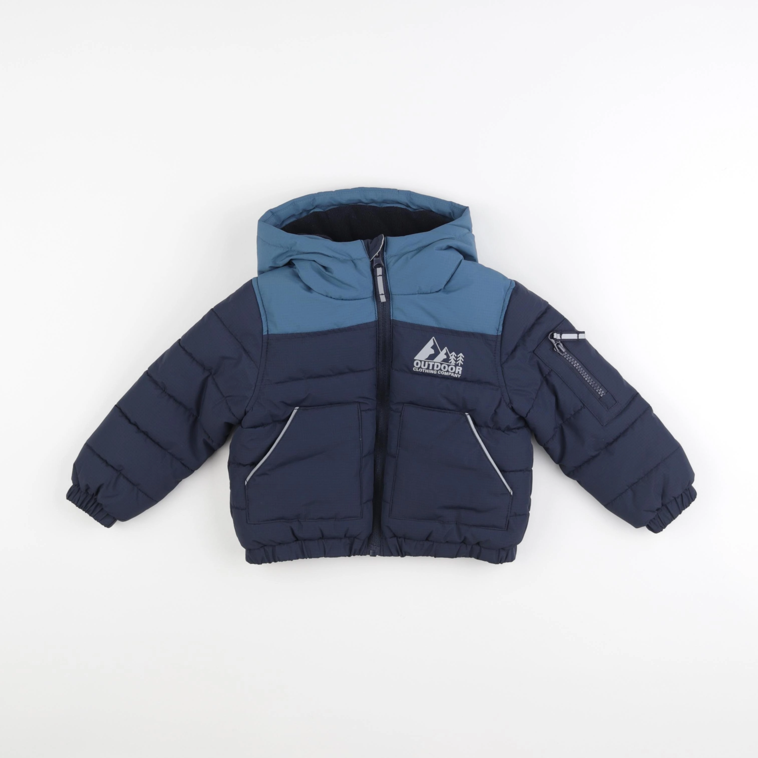 Vertbaudet - doudoune bleu - 2 ans