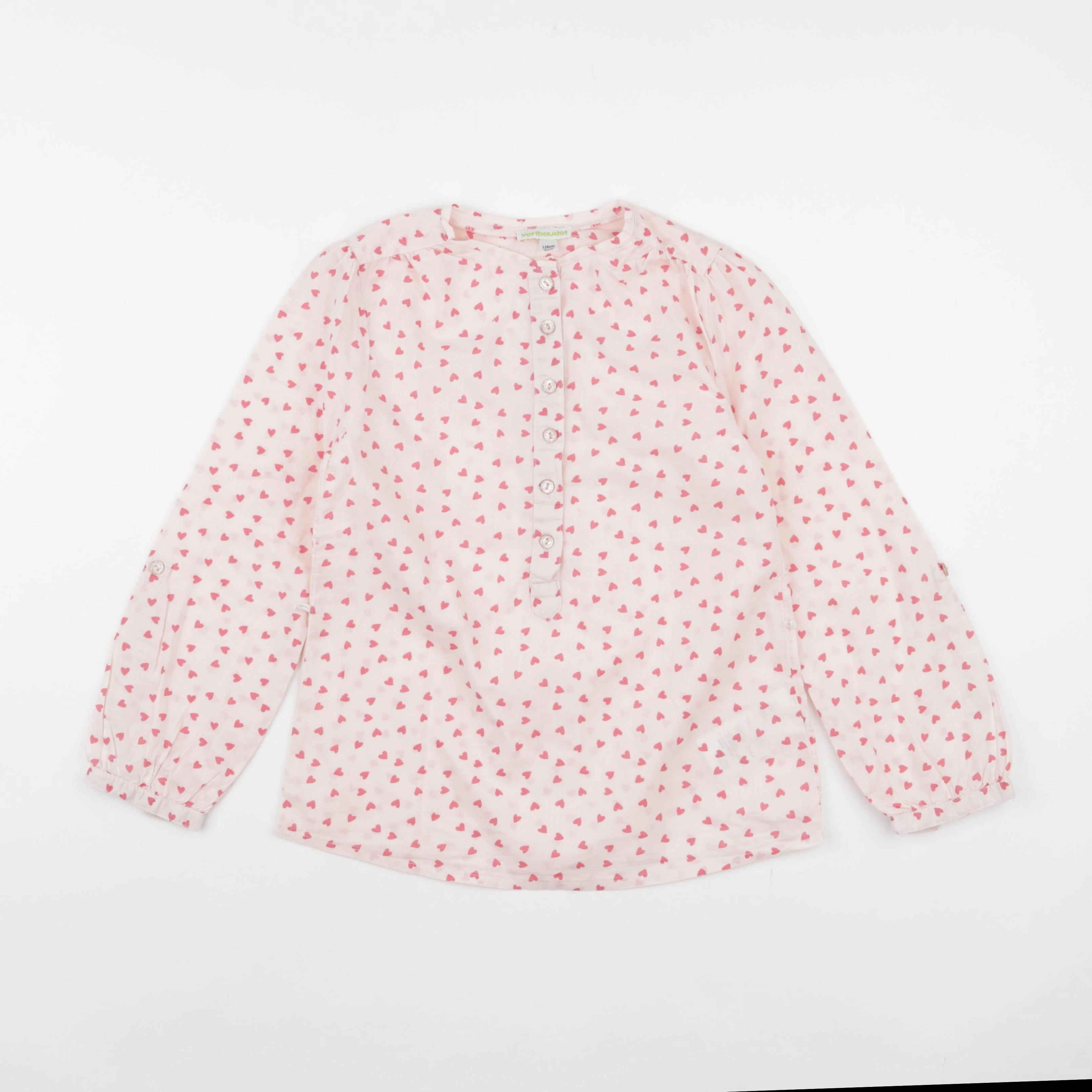 Vertbaudet - blouse rose - 8 ans