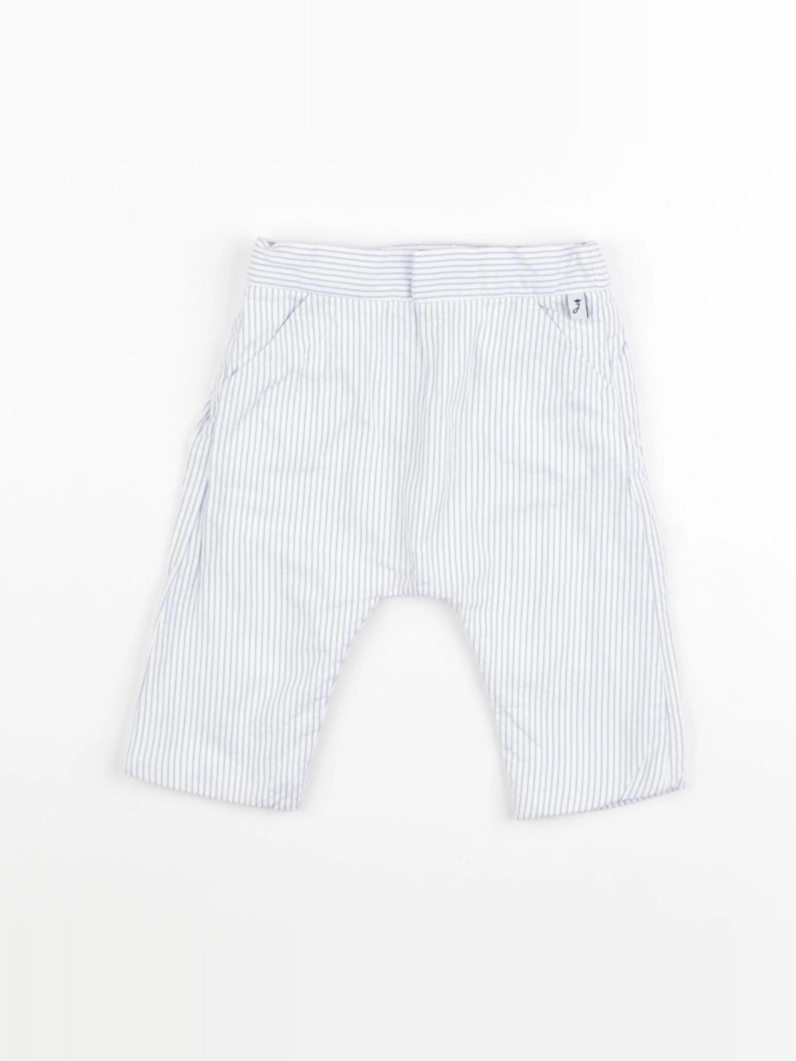 Jacadi - pantalon blanc, bleu - 6 mois