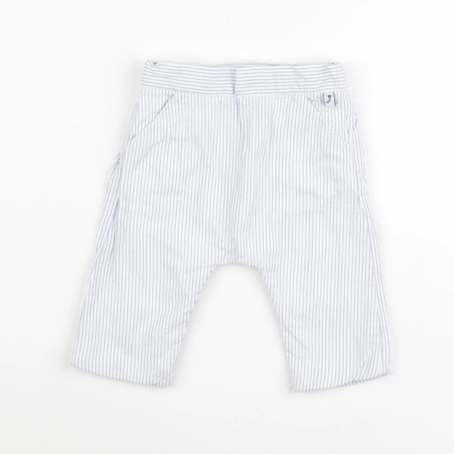 Jacadi - pantalon blanc, bleu - 6 mois