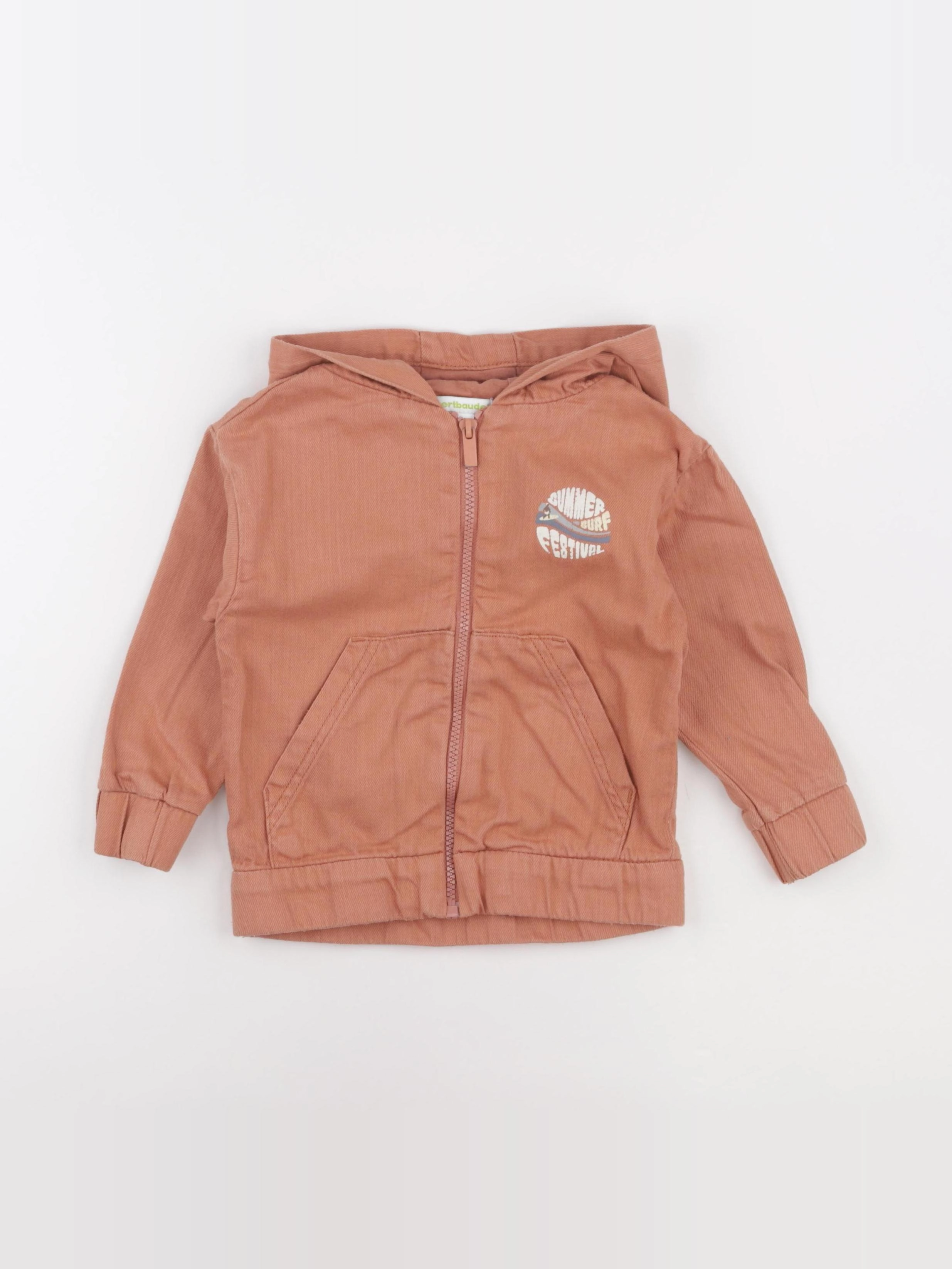 Vertbaudet - veste marron - 3 ans