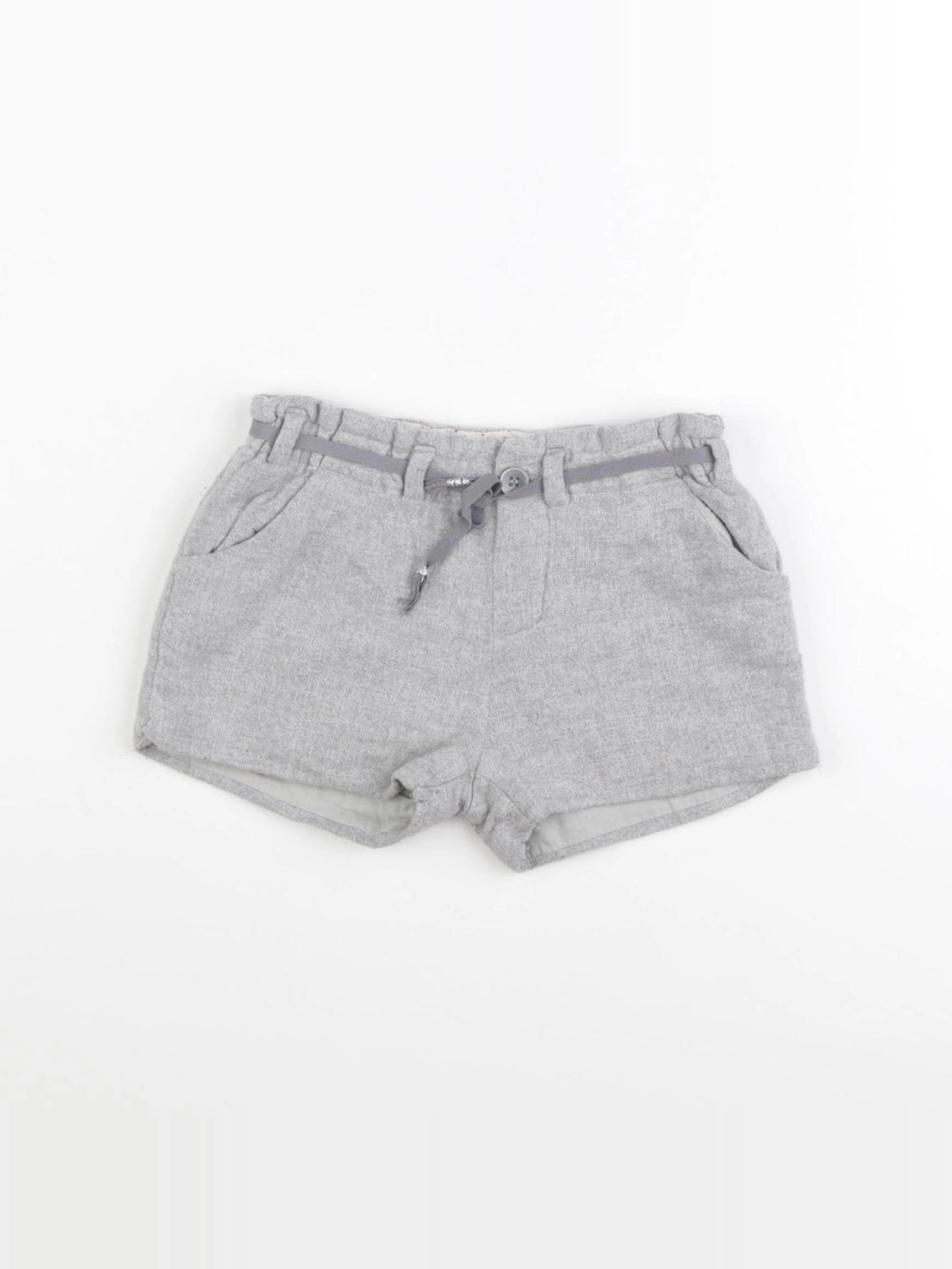 Zara - short gris - 2/3 ans