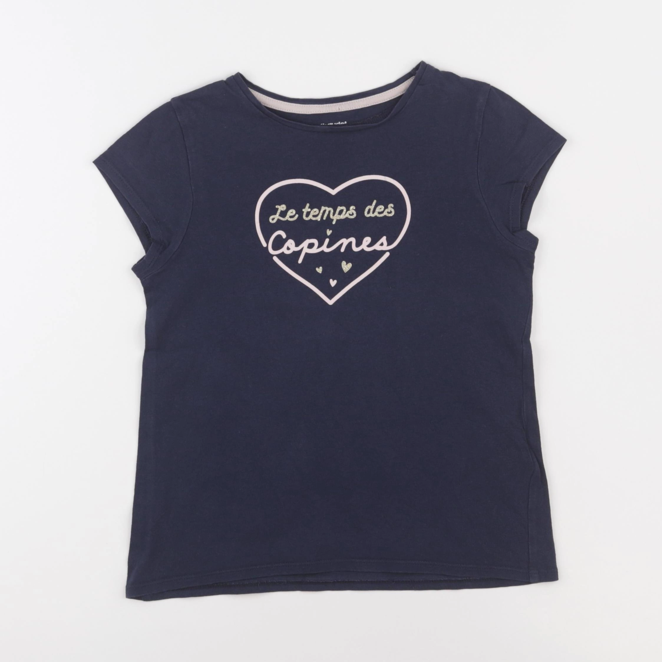 Vertbaudet - tee-shirt bleu - 8 ans