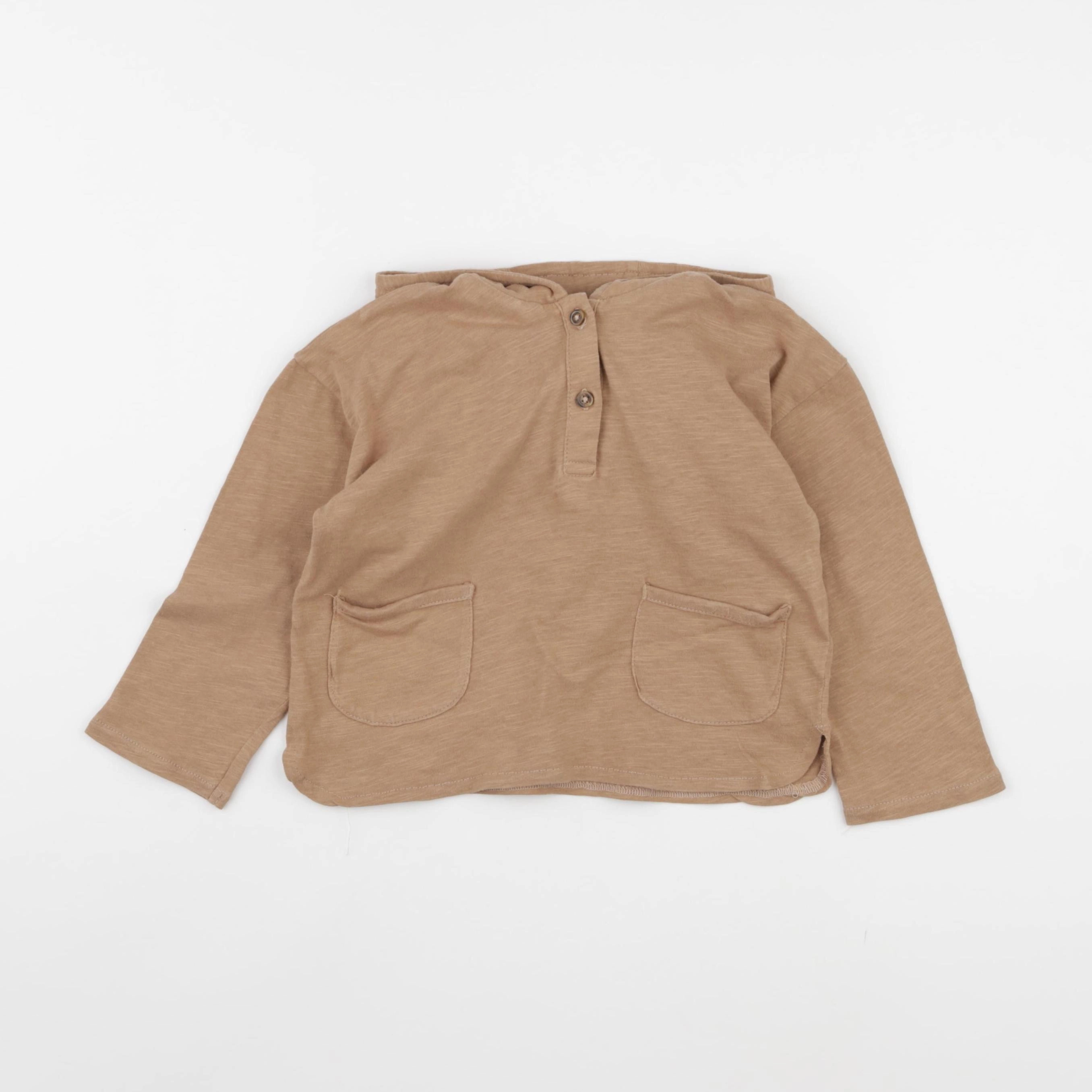 Vertbaudet - tee-shirt marron - 36 mois