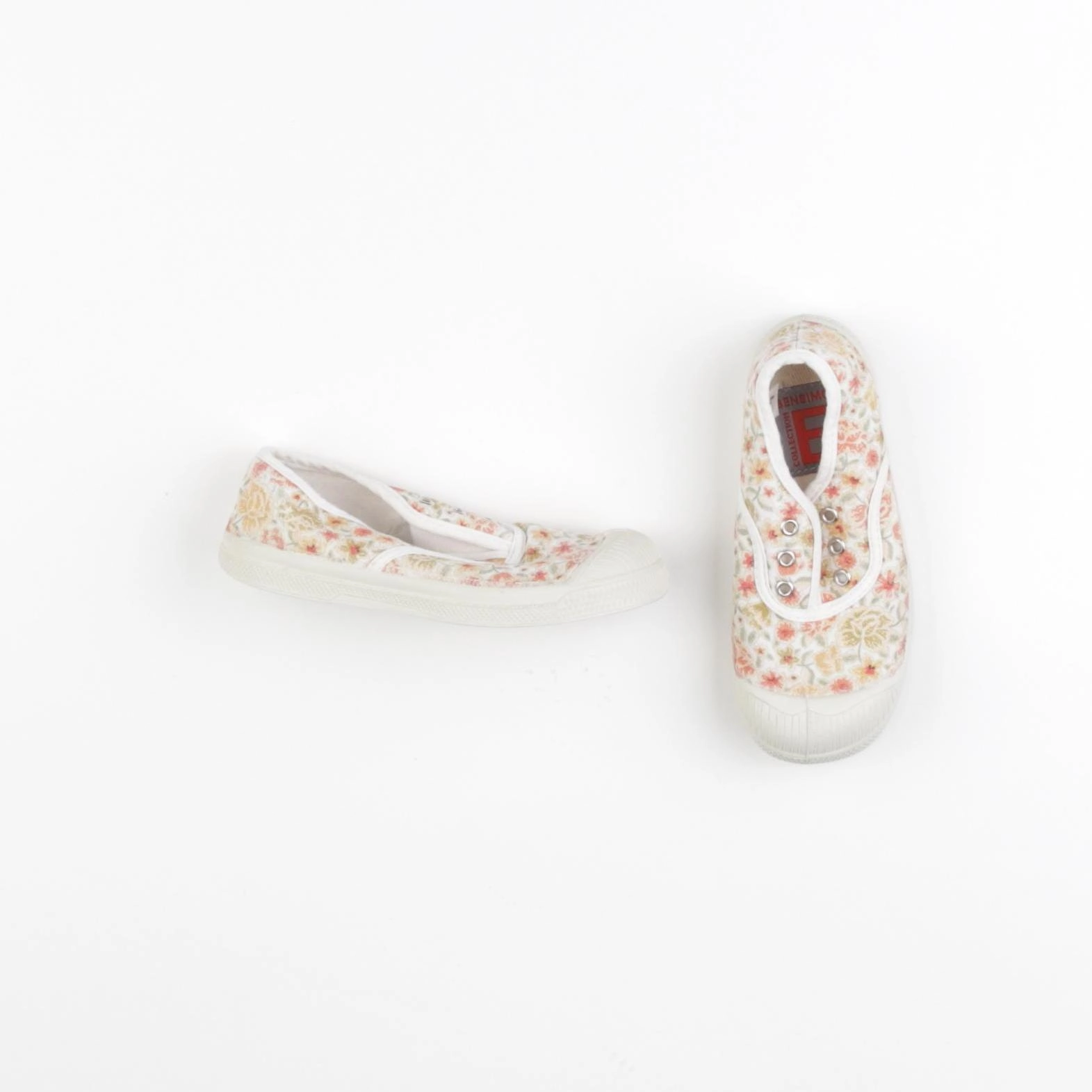 Bensimon - tennis élastiqué multicolore - pointure 25