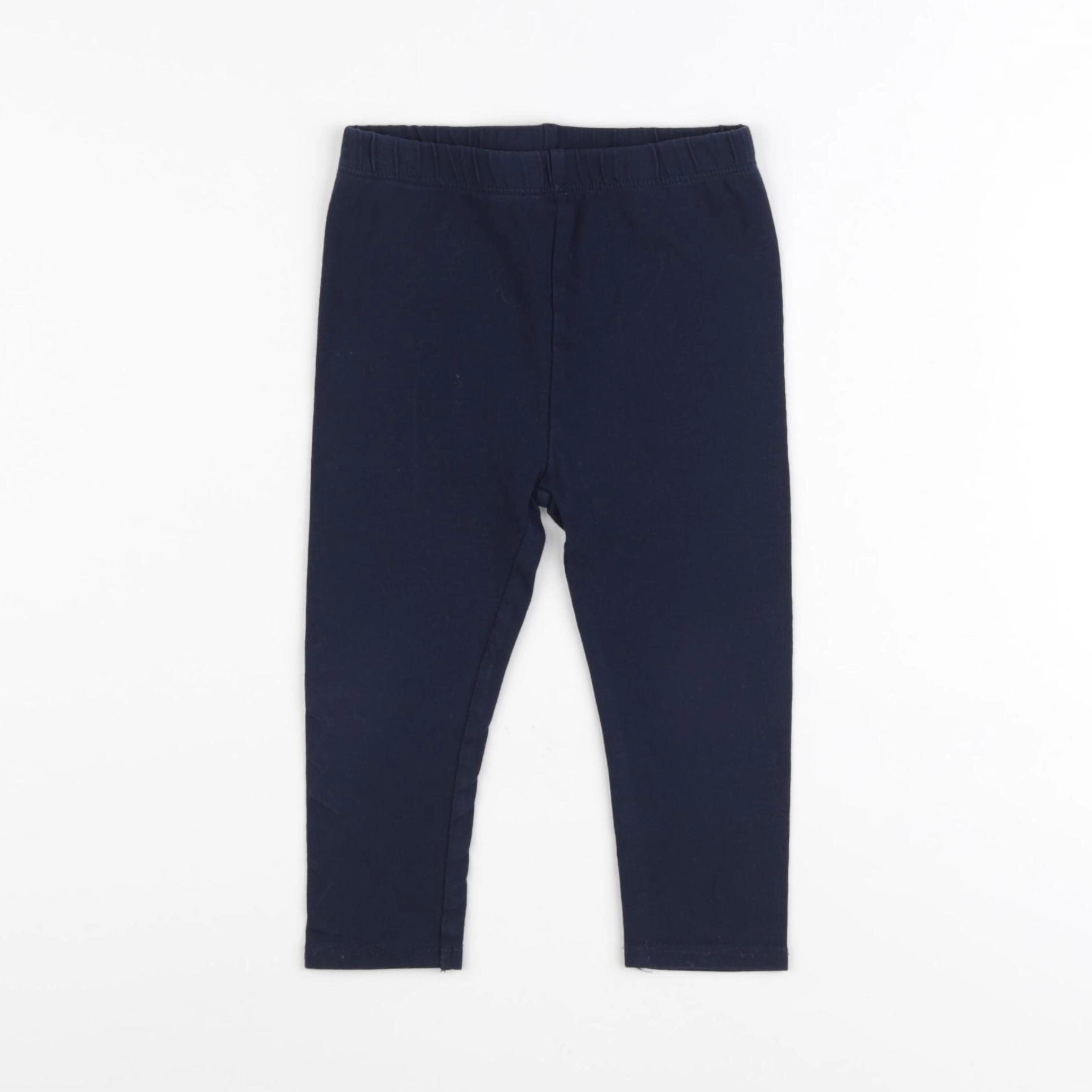 Vertbaudet - legging bleu - 18 mois