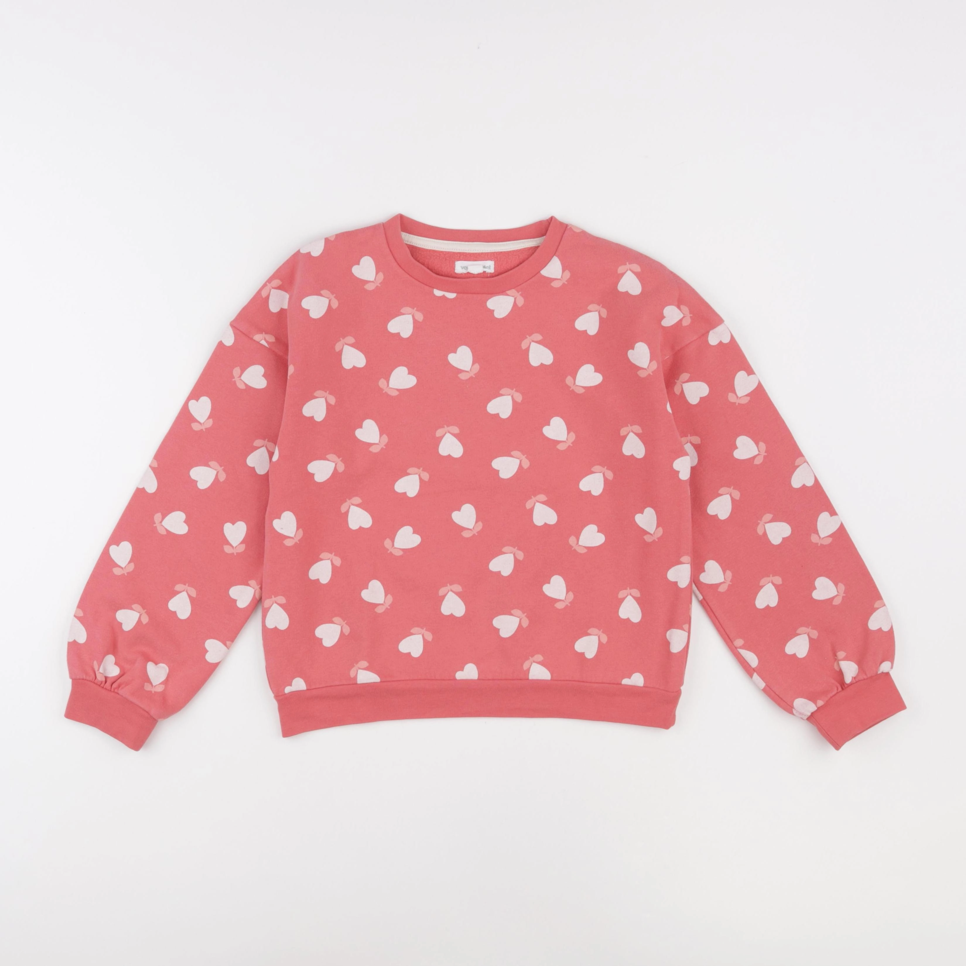 Vertbaudet - sweat rose - 8 ans