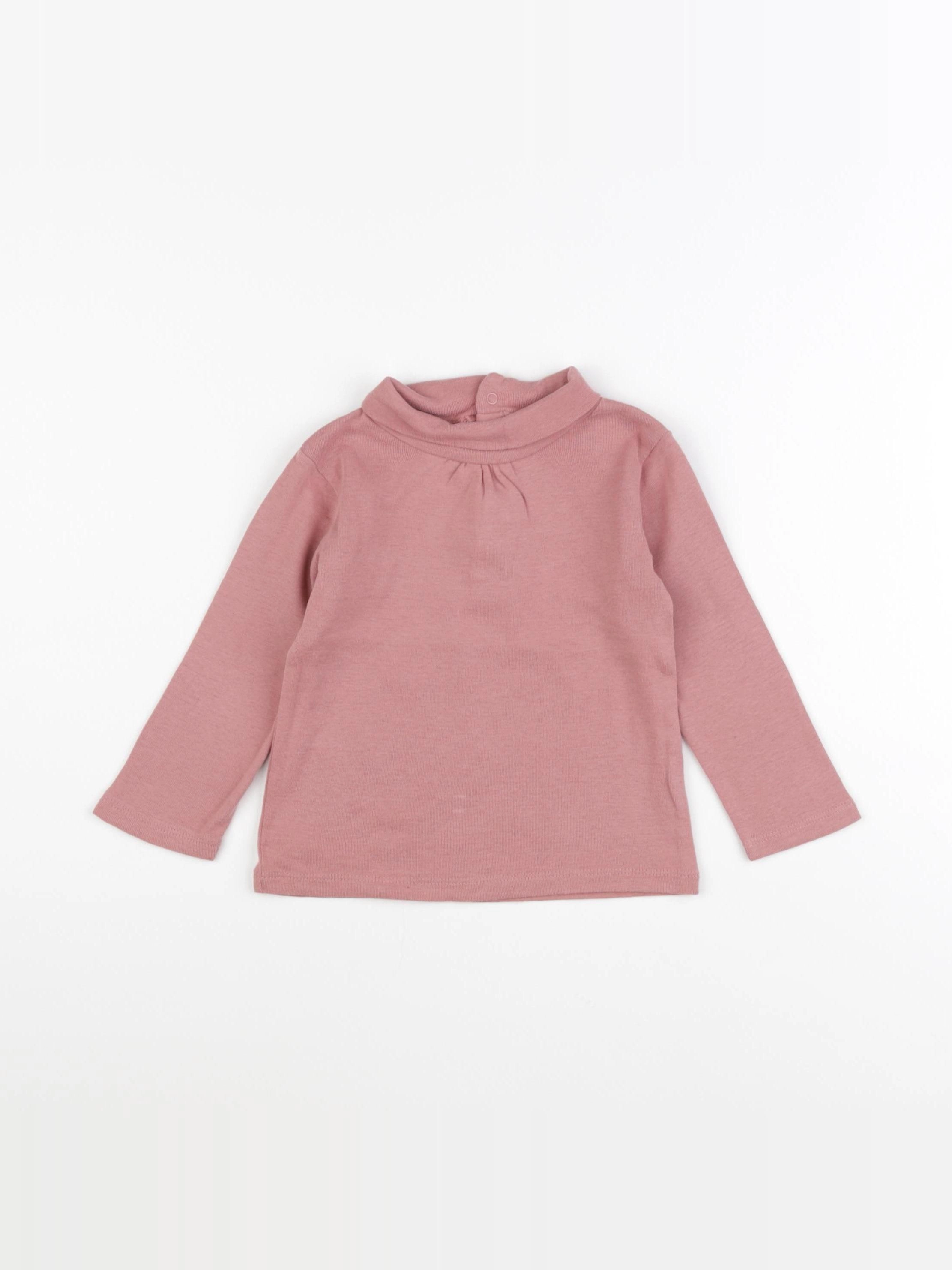 Vertbaudet - sous-pull rose - 18 mois