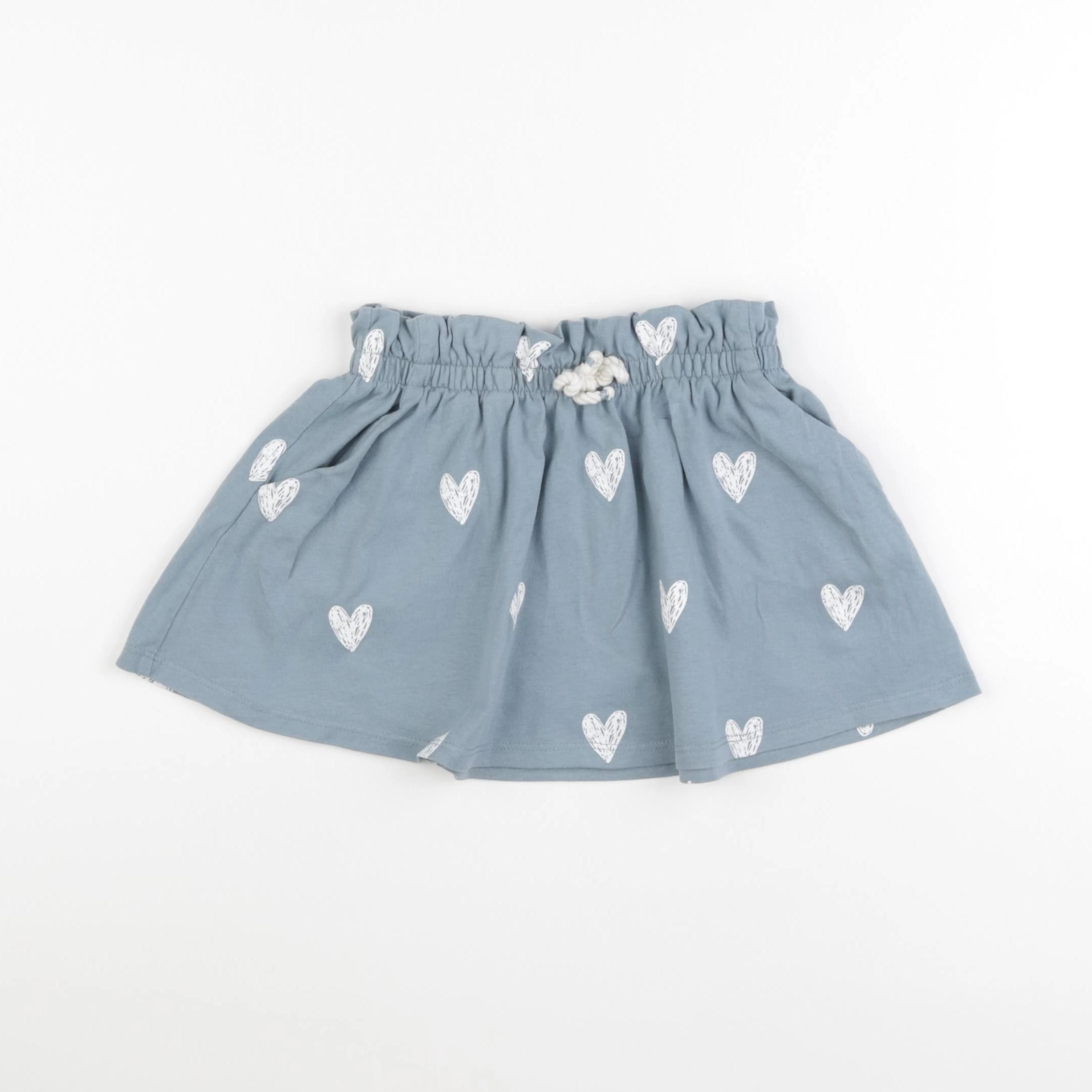 Vertbaudet - jupe blanc, bleu - 2 ans