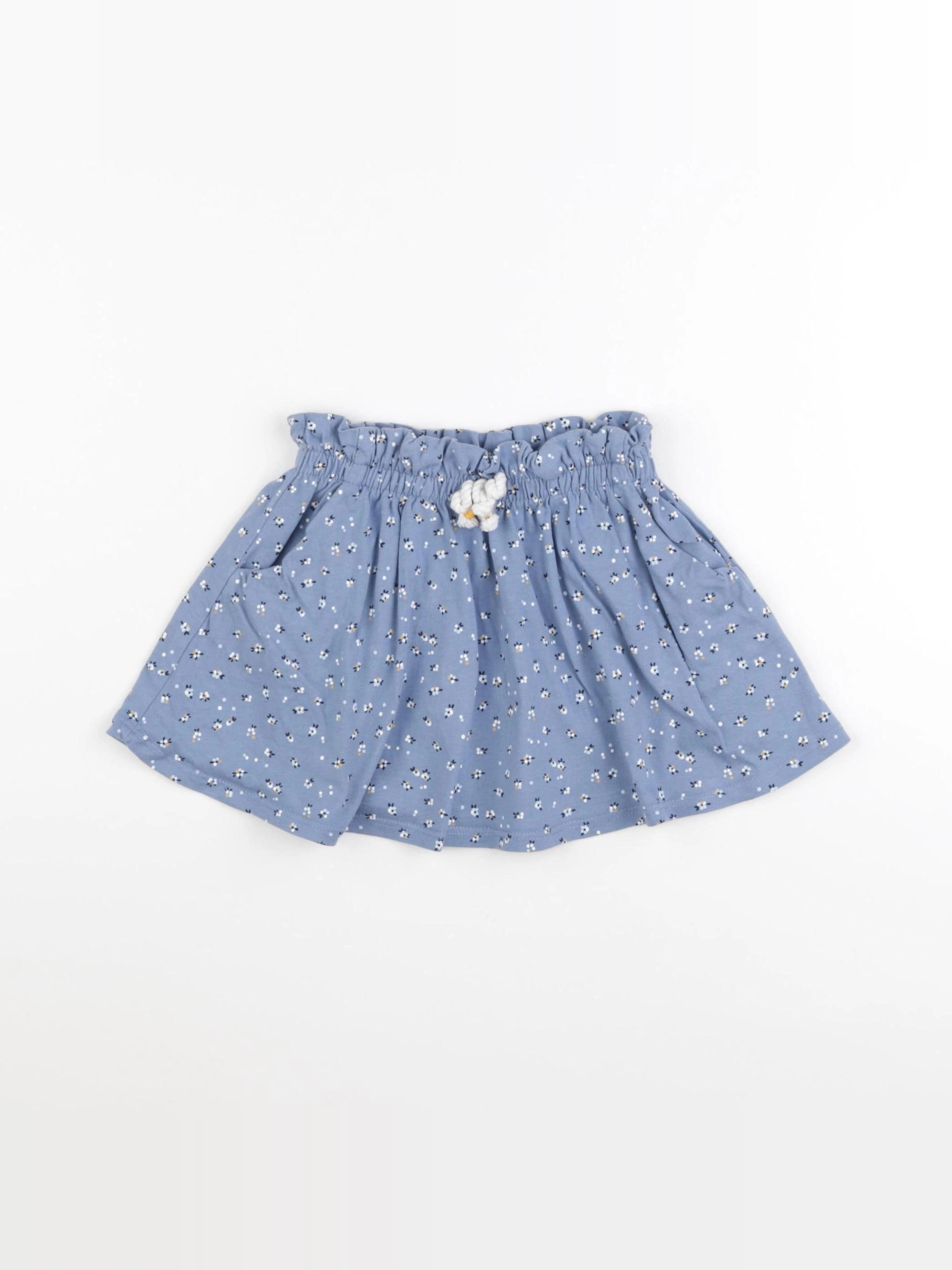 Vertbaudet - jupe bleu - 2 ans