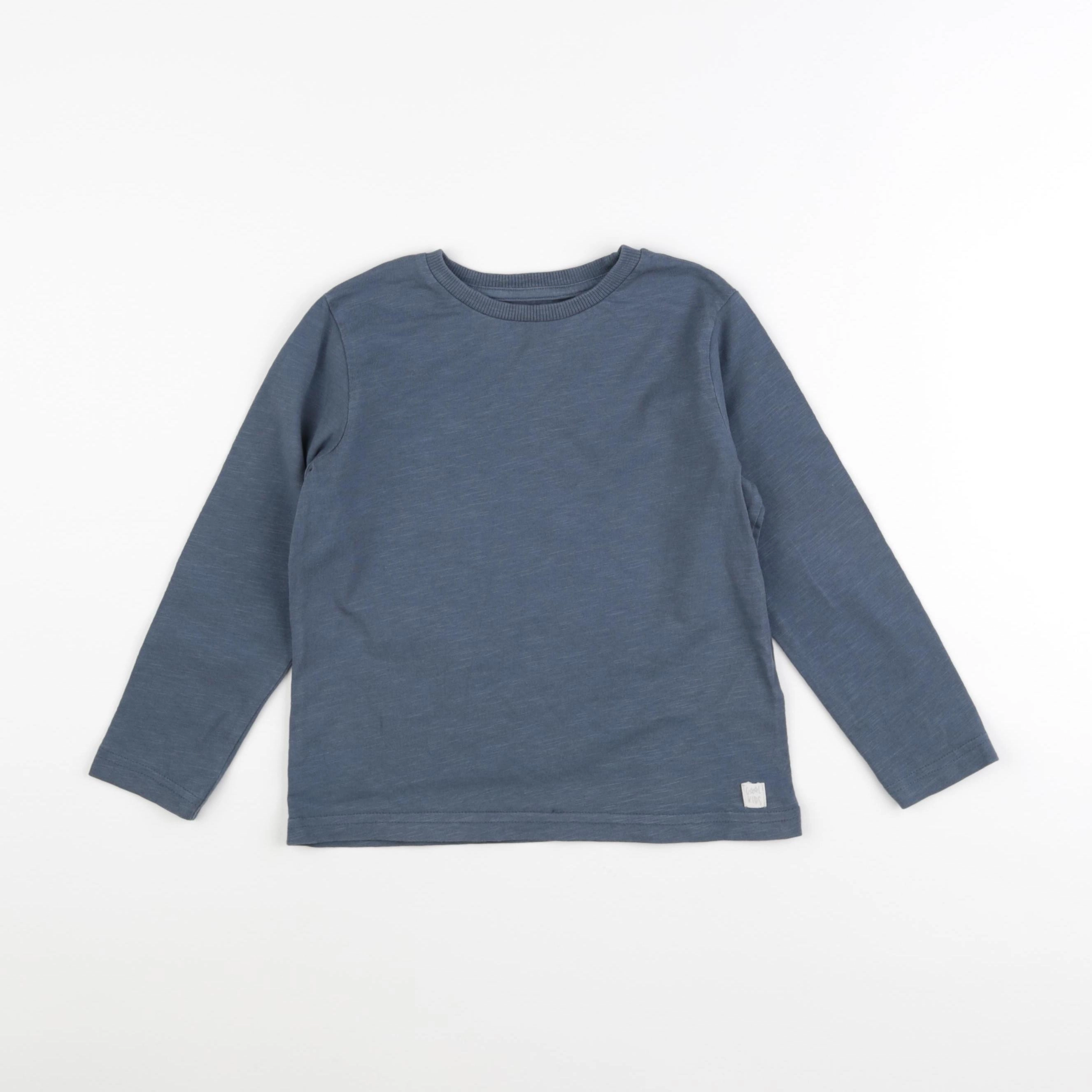 Vertbaudet - tee-shirt bleu - 5 ans