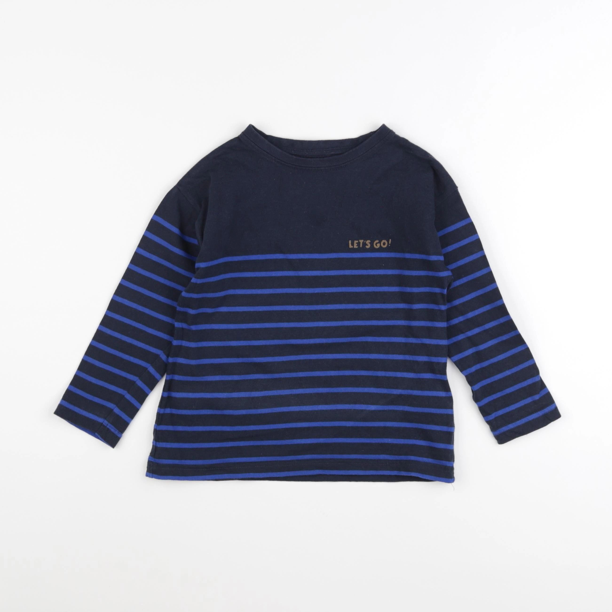 Vertbaudet - tee-shirt bleu - 5 ans