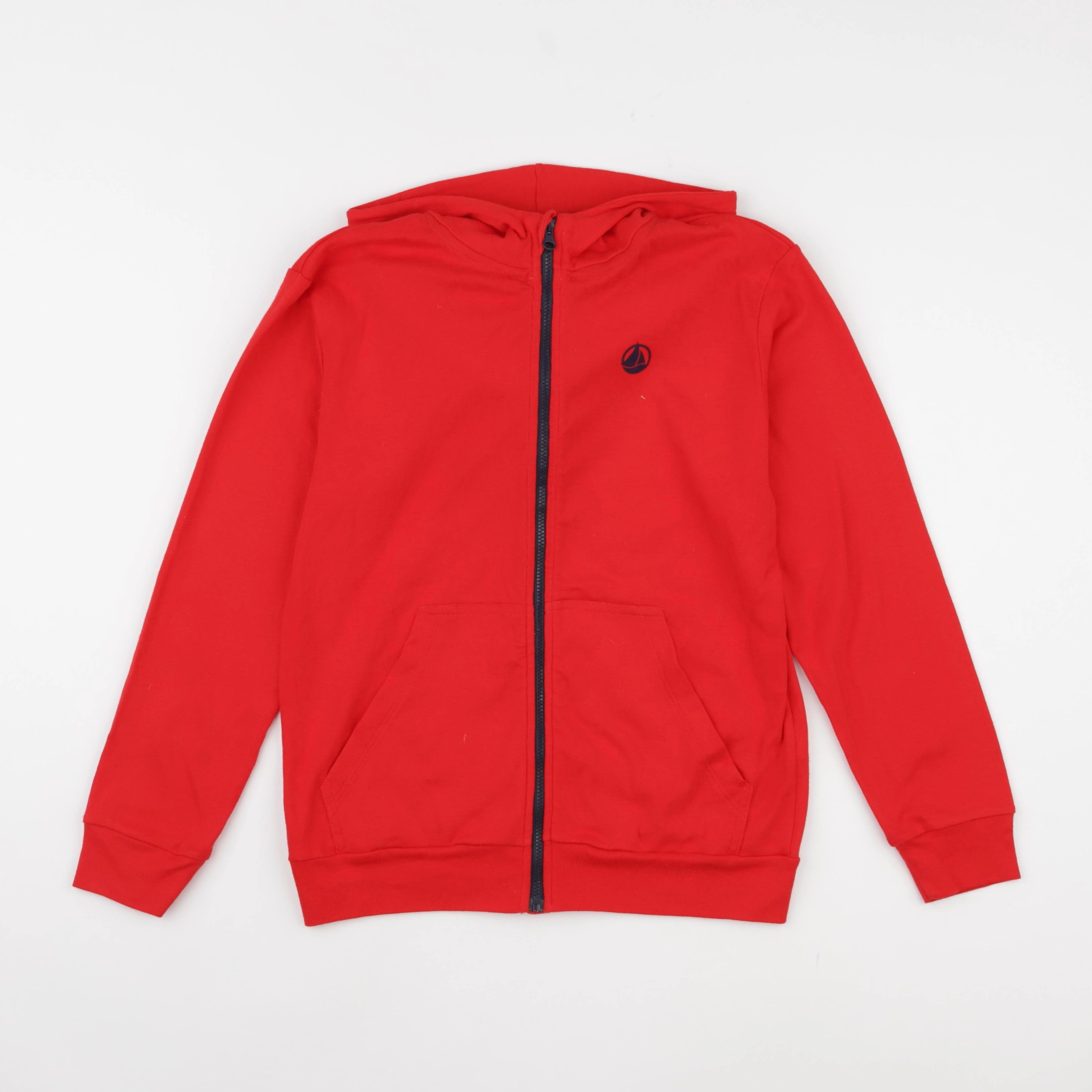 Petit Bateau - gilet rouge - 10 ans