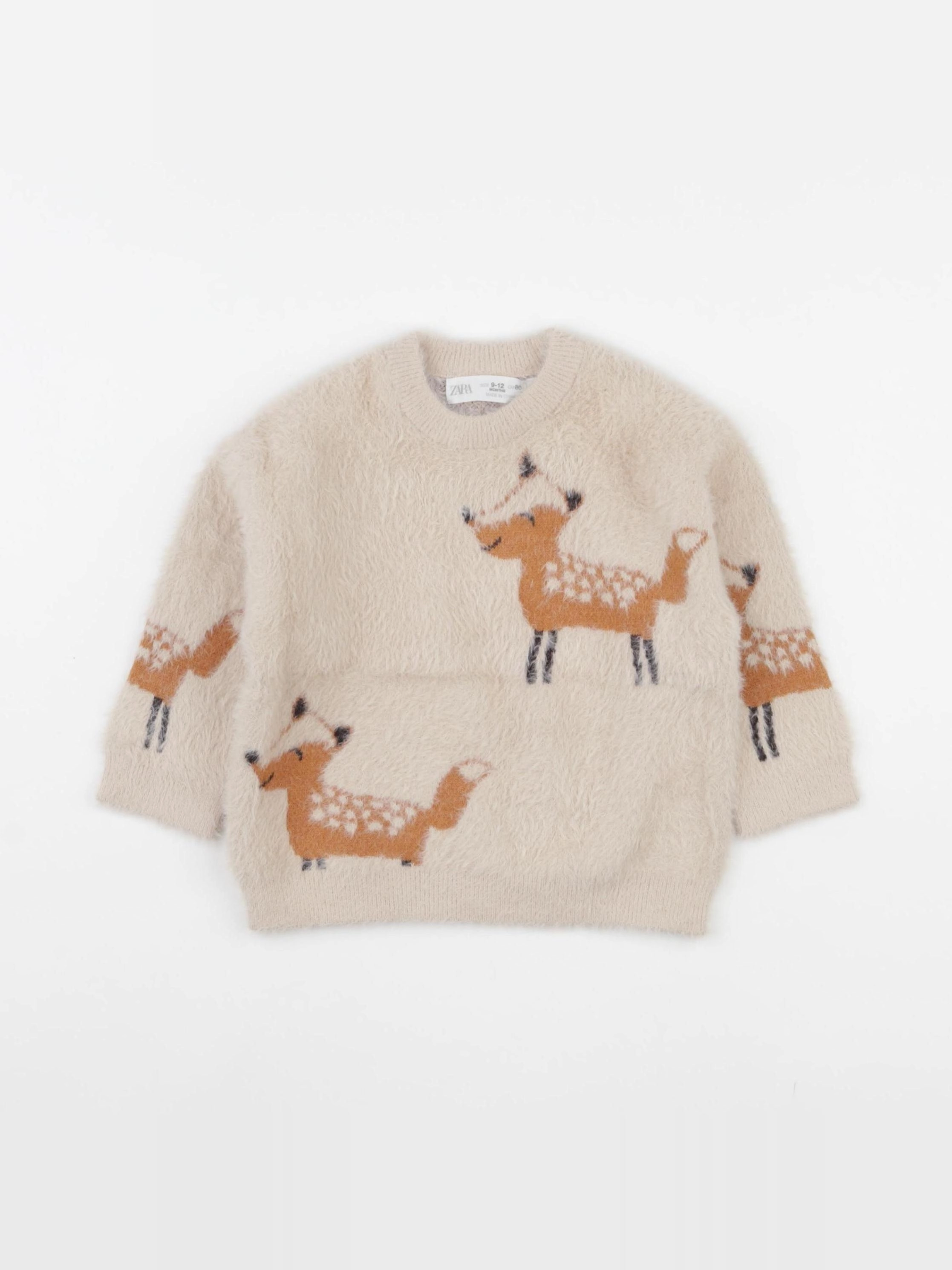Zara - pull beige - 9/12 mois