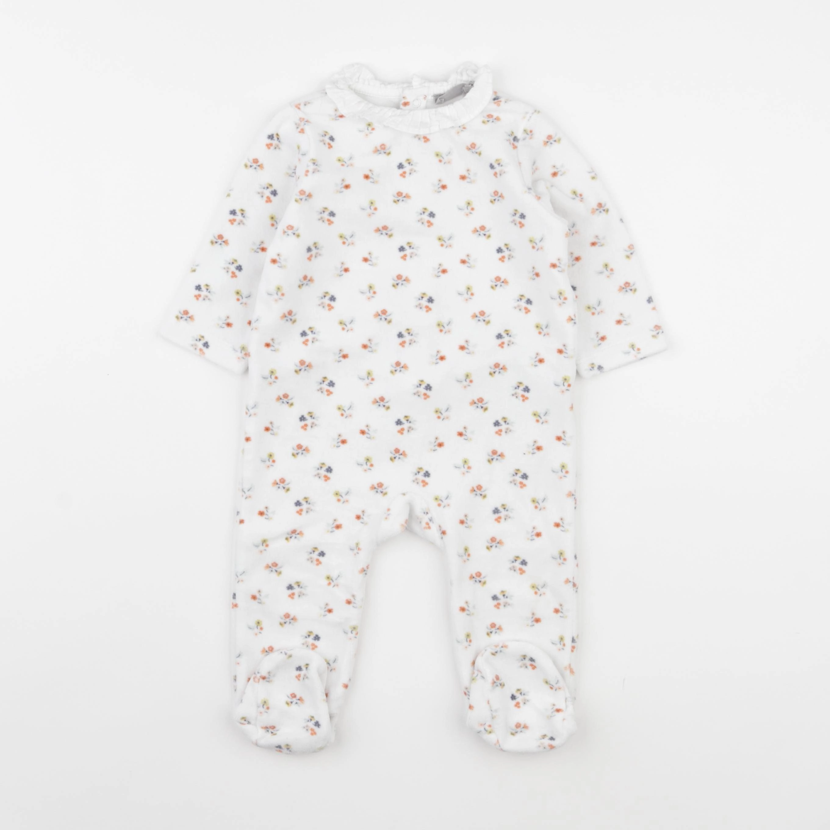 Boutchou - pyjama velours blanc - 9 mois