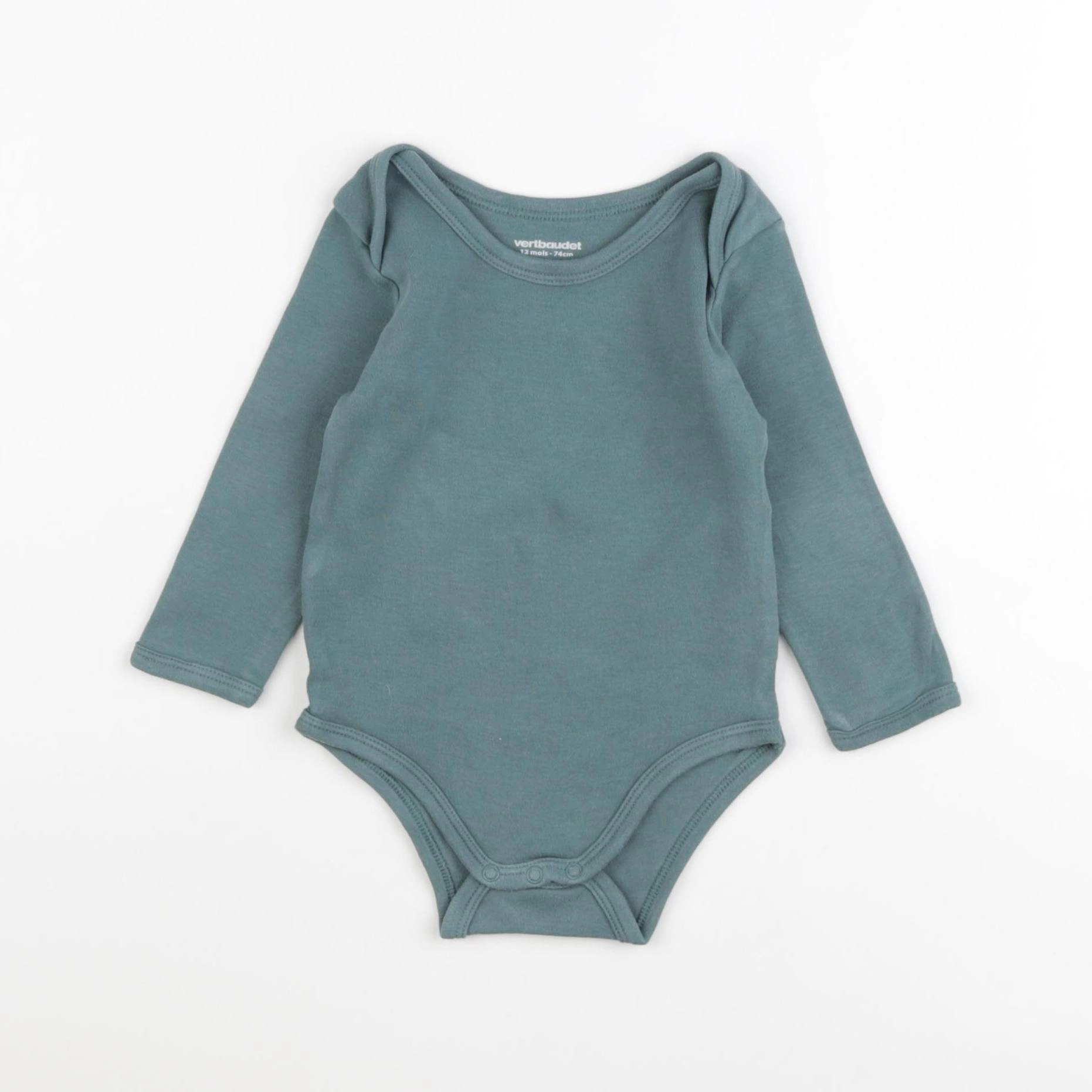 Vertbaudet - body vert - 12 mois