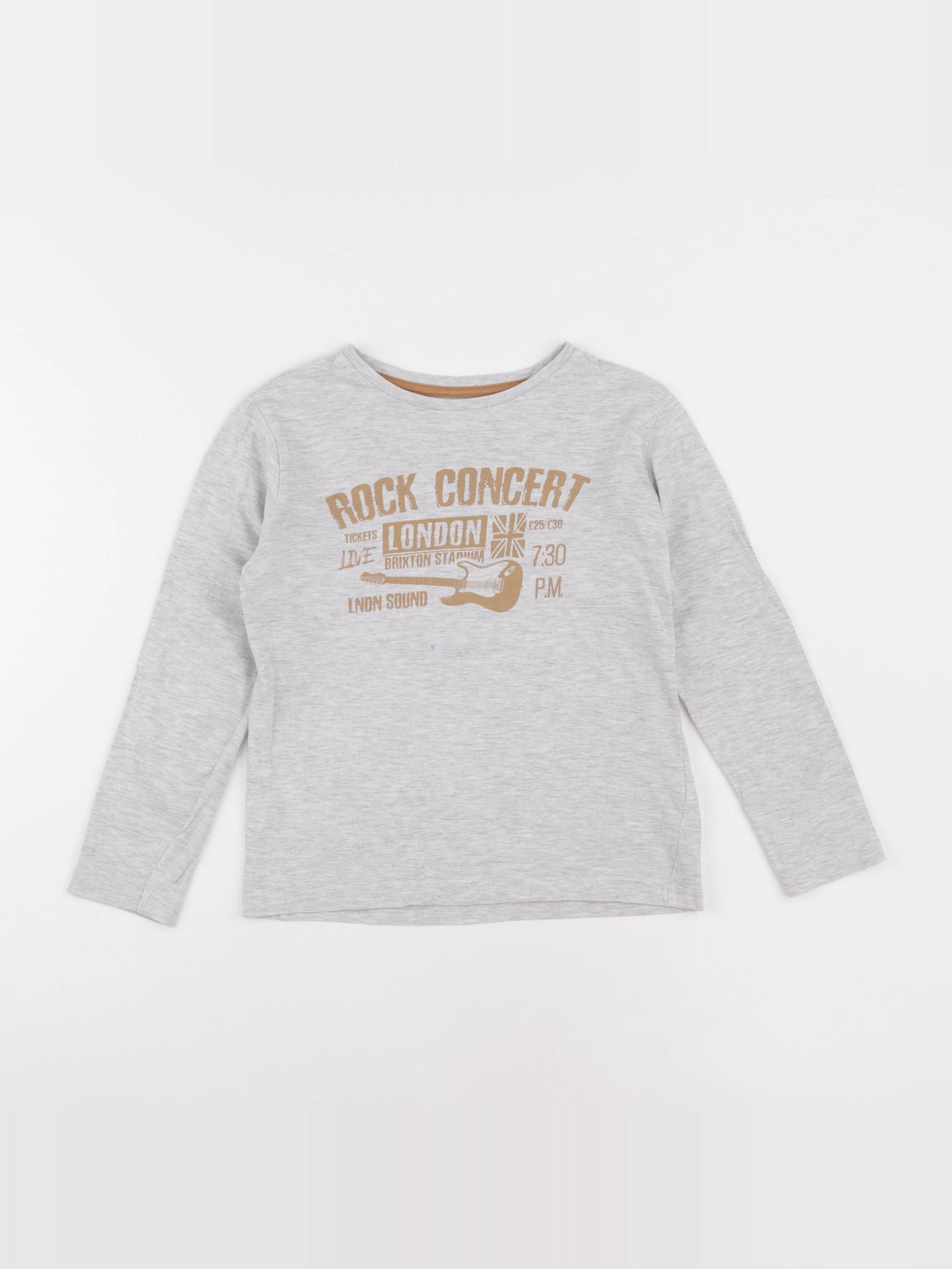 Vertbaudet - tee-shirt gris - 8 ans