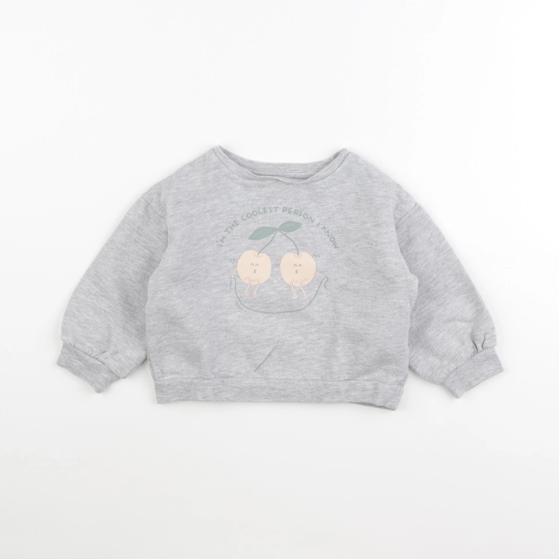 Vertbaudet - sweat gris - 2 ans