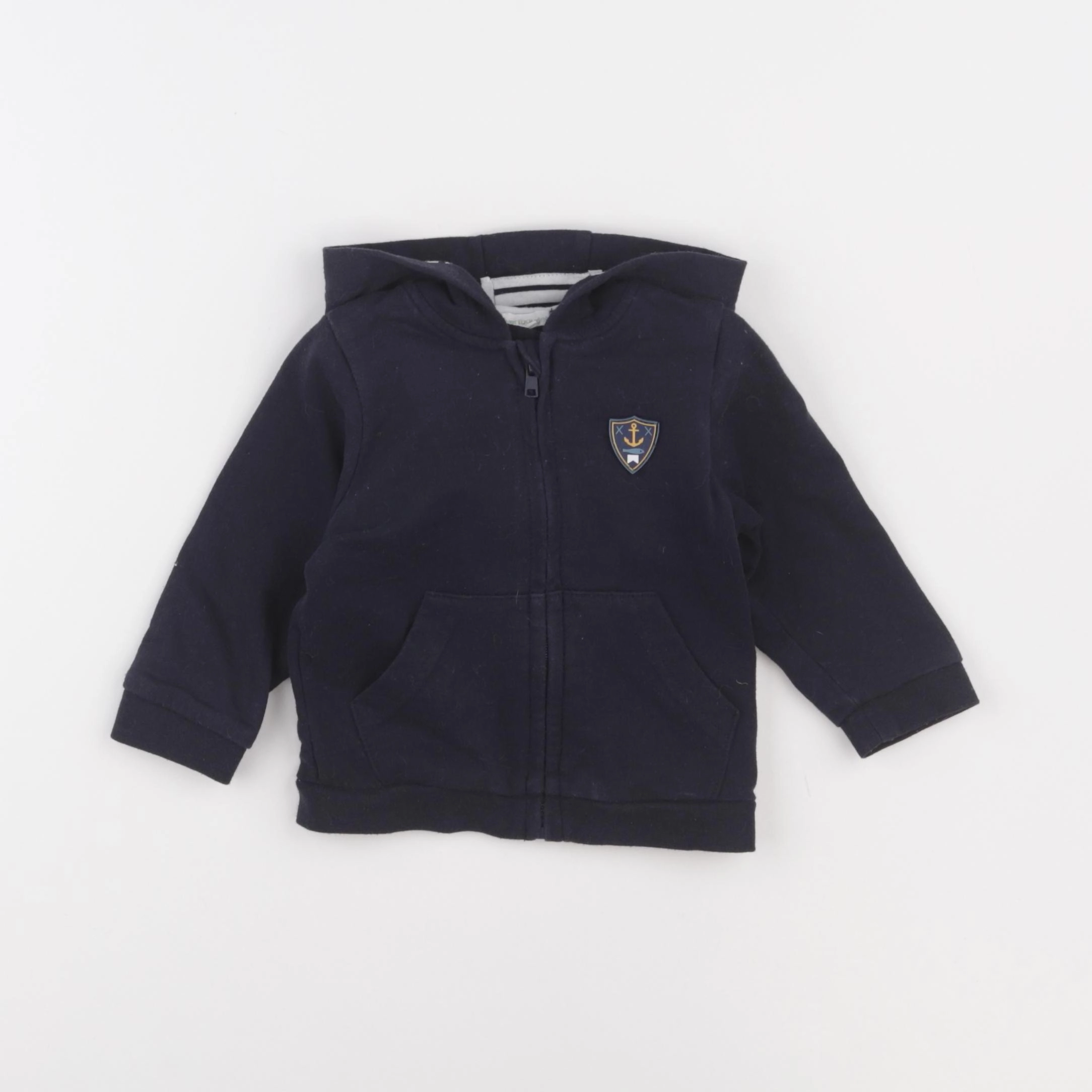 Vertbaudet - sweat bleu - 9 mois
