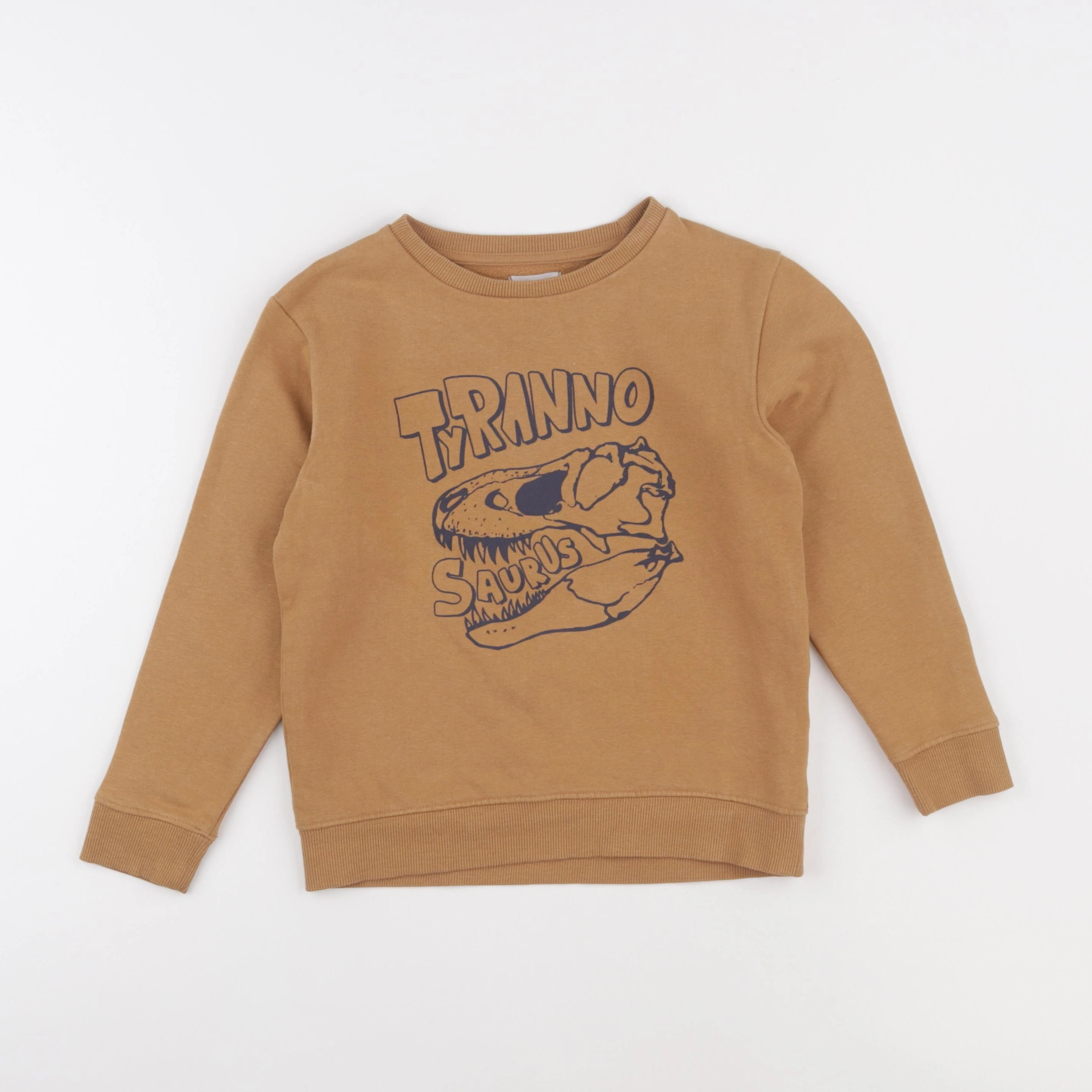 Vertbaudet - sweat marron - 8 ans
