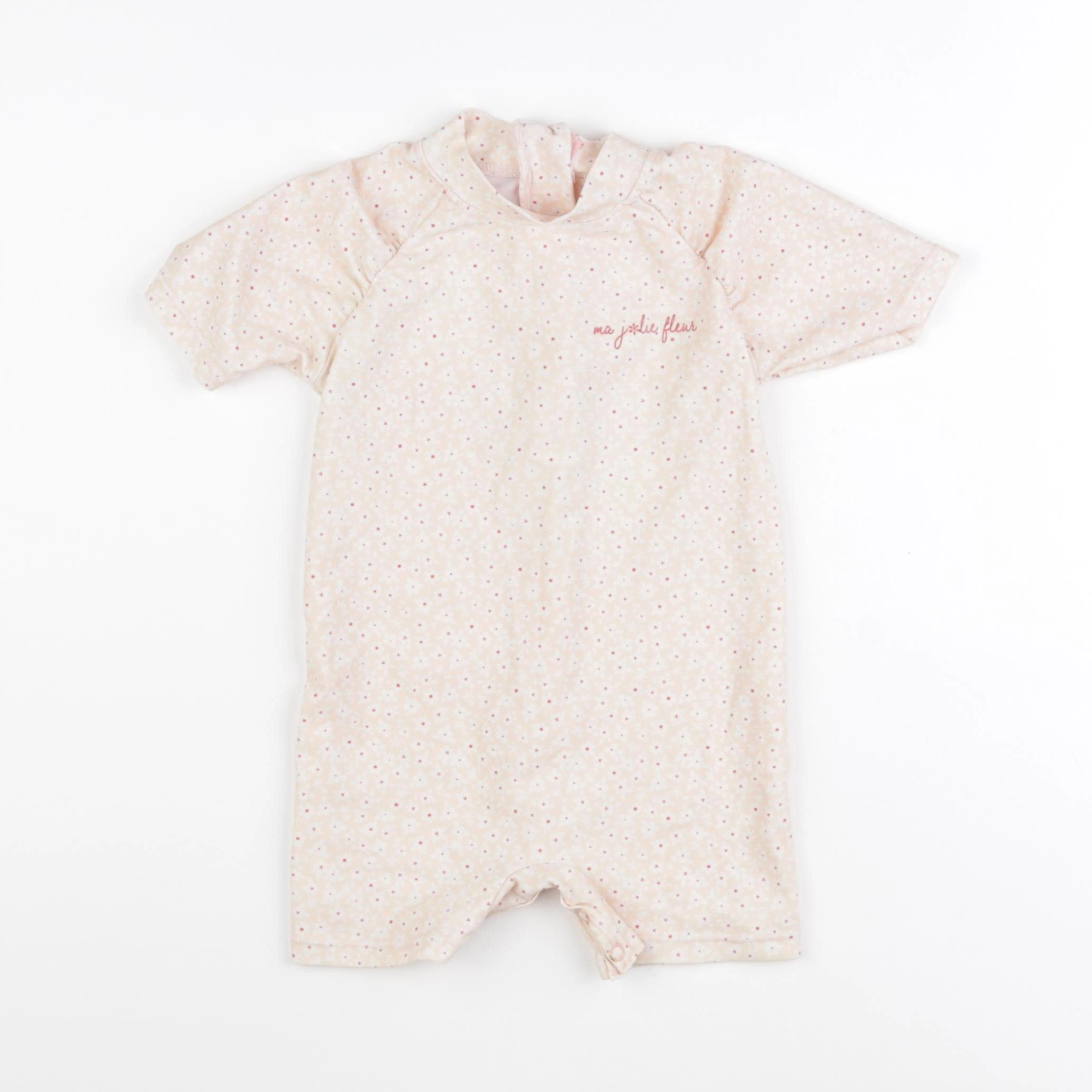 Vertbaudet - combi de bain rose - 2 ans