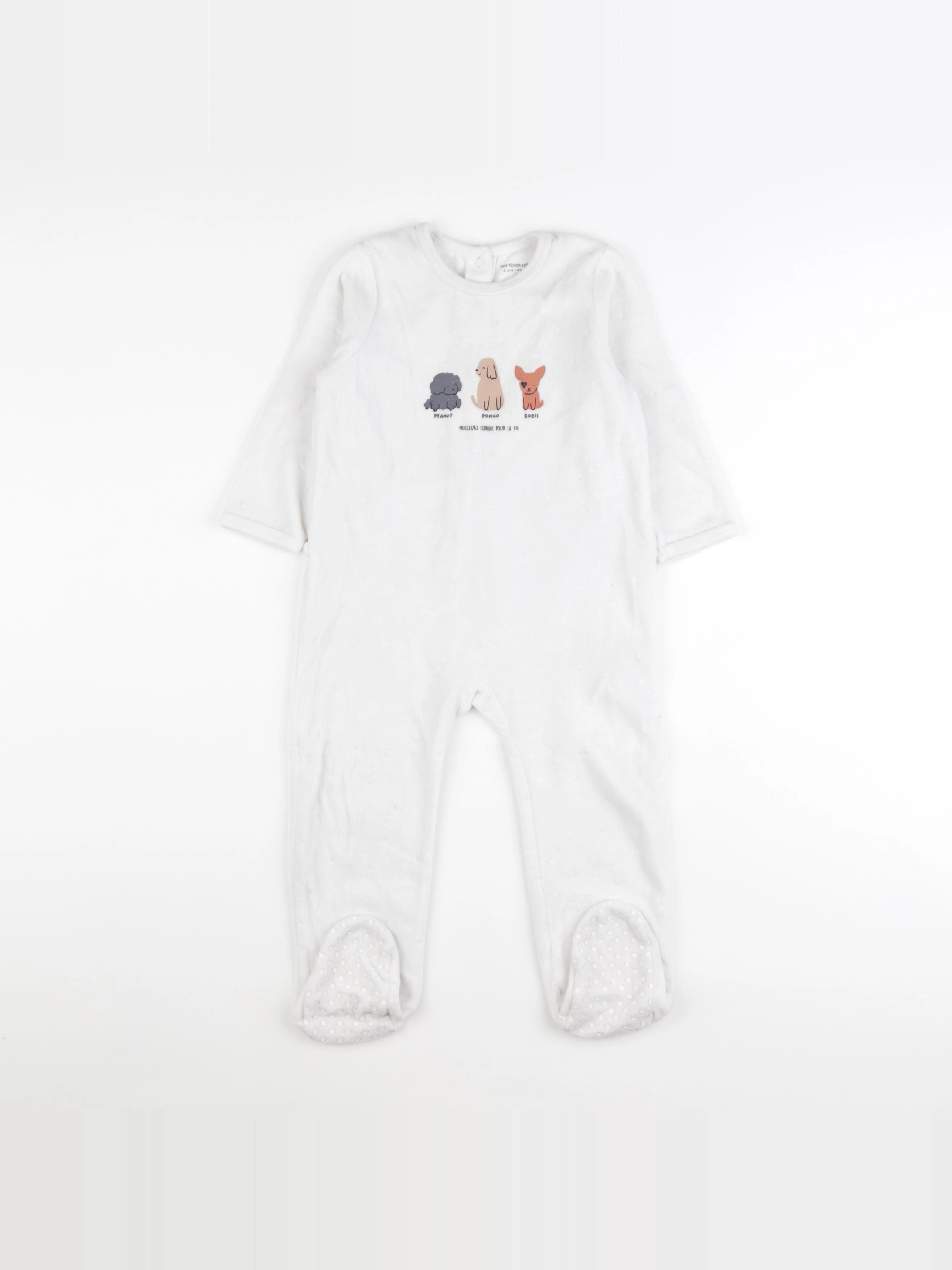 Vertbaudet - pyjama blanc - 2 ans