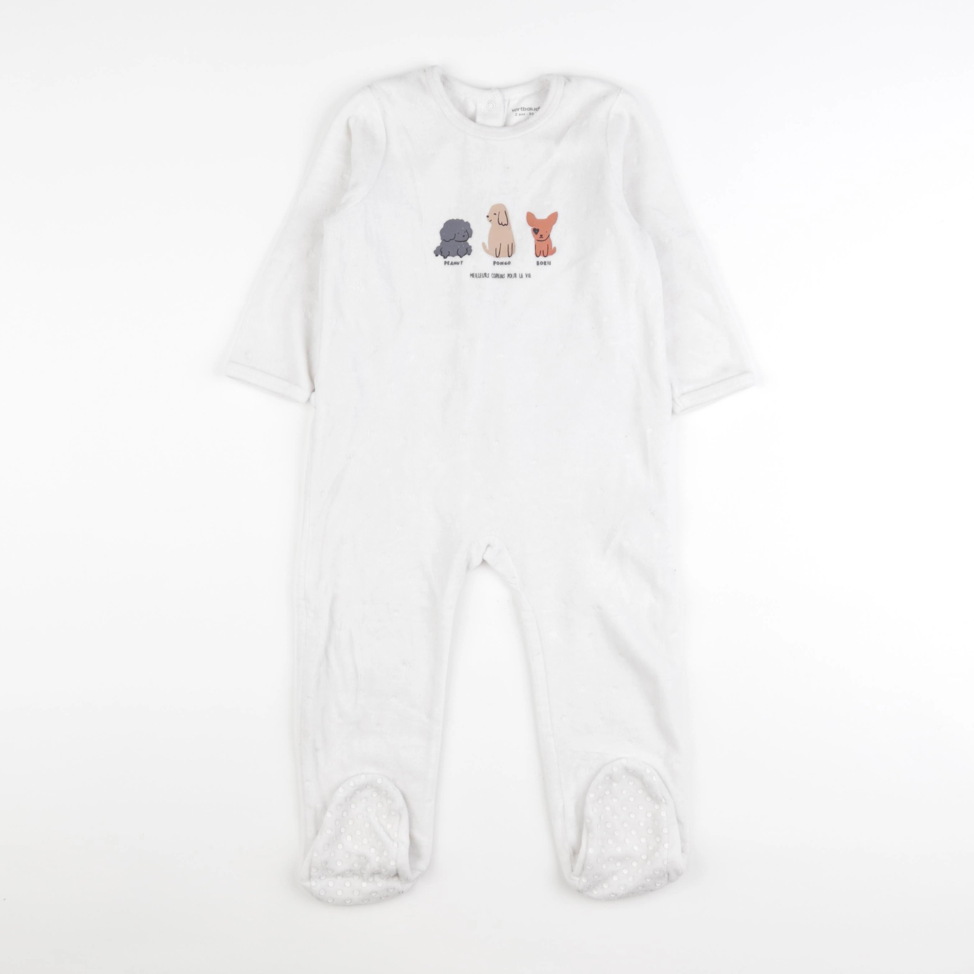 Vertbaudet - pyjama blanc - 2 ans
