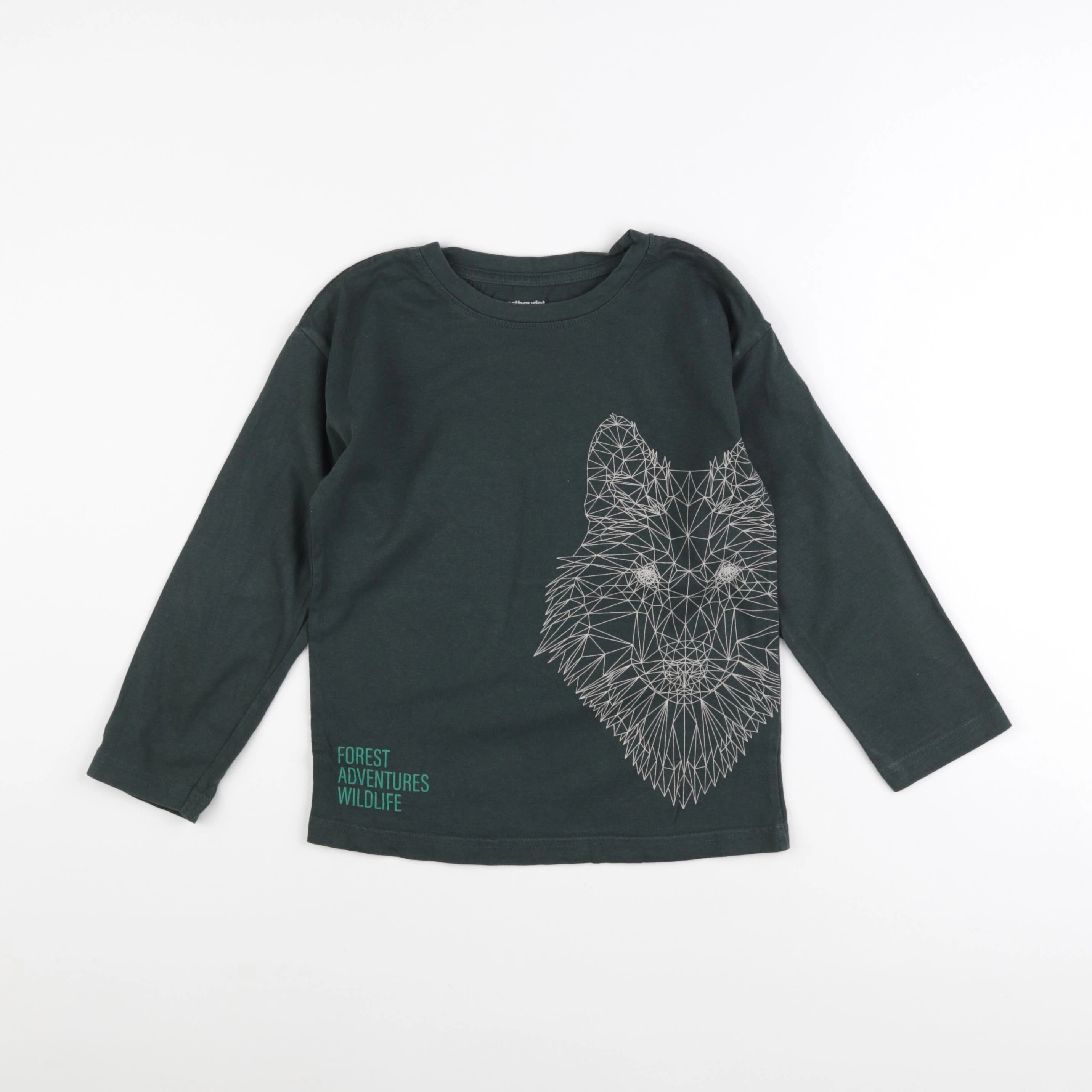Vertbaudet - tee-shirt vert - 6 ans