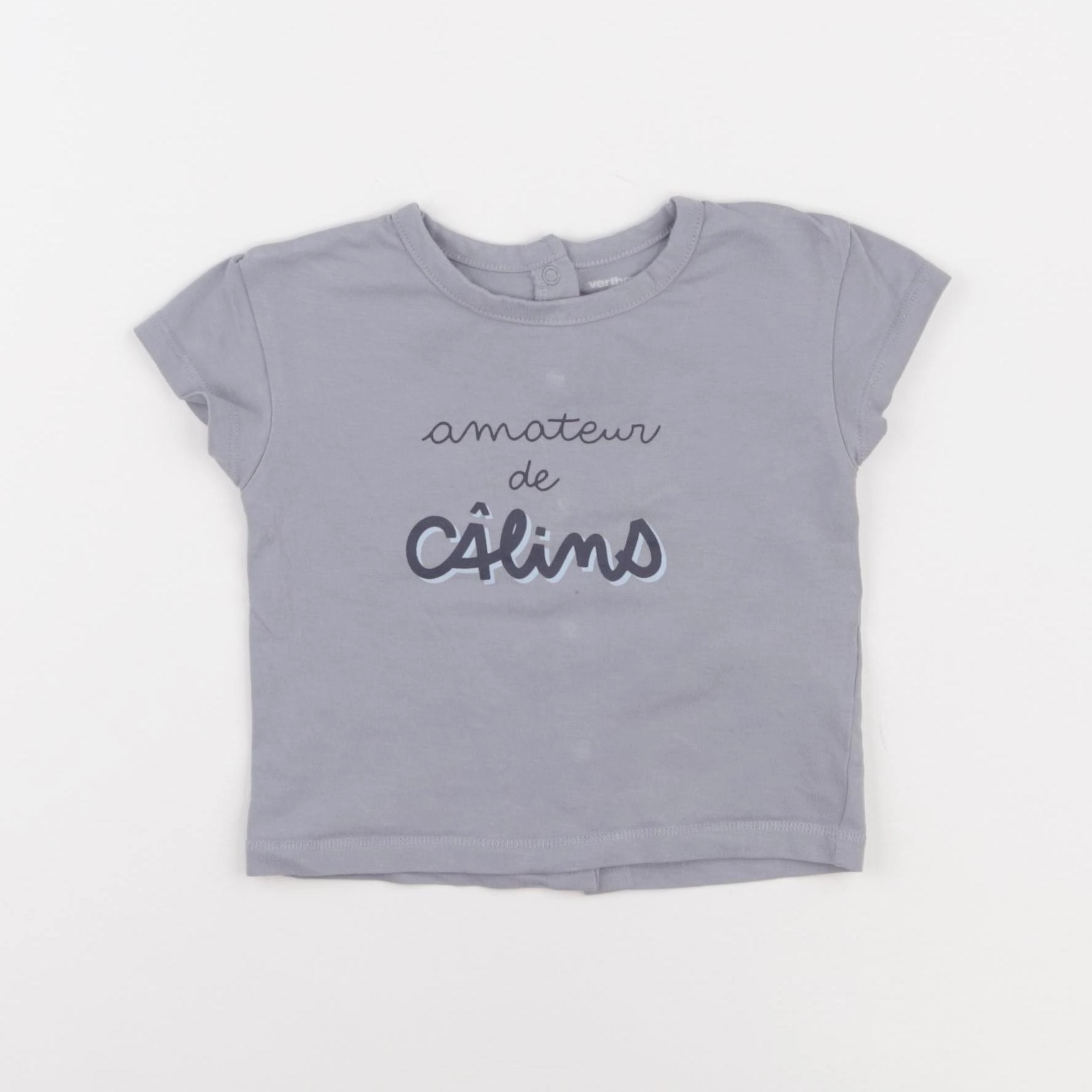 Vertbaudet - tee-shirt bleu - 9 mois