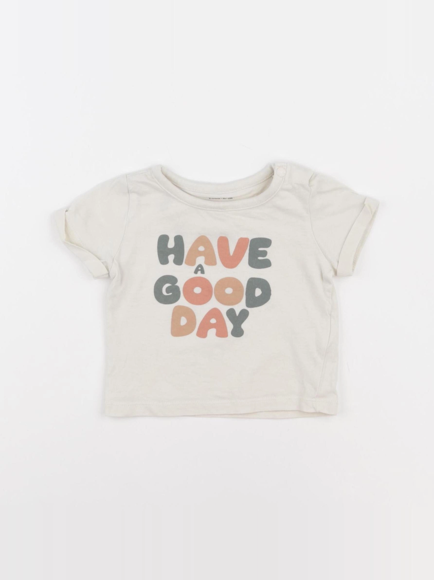 Vertbaudet - tee-shirt multicolore - 6 mois