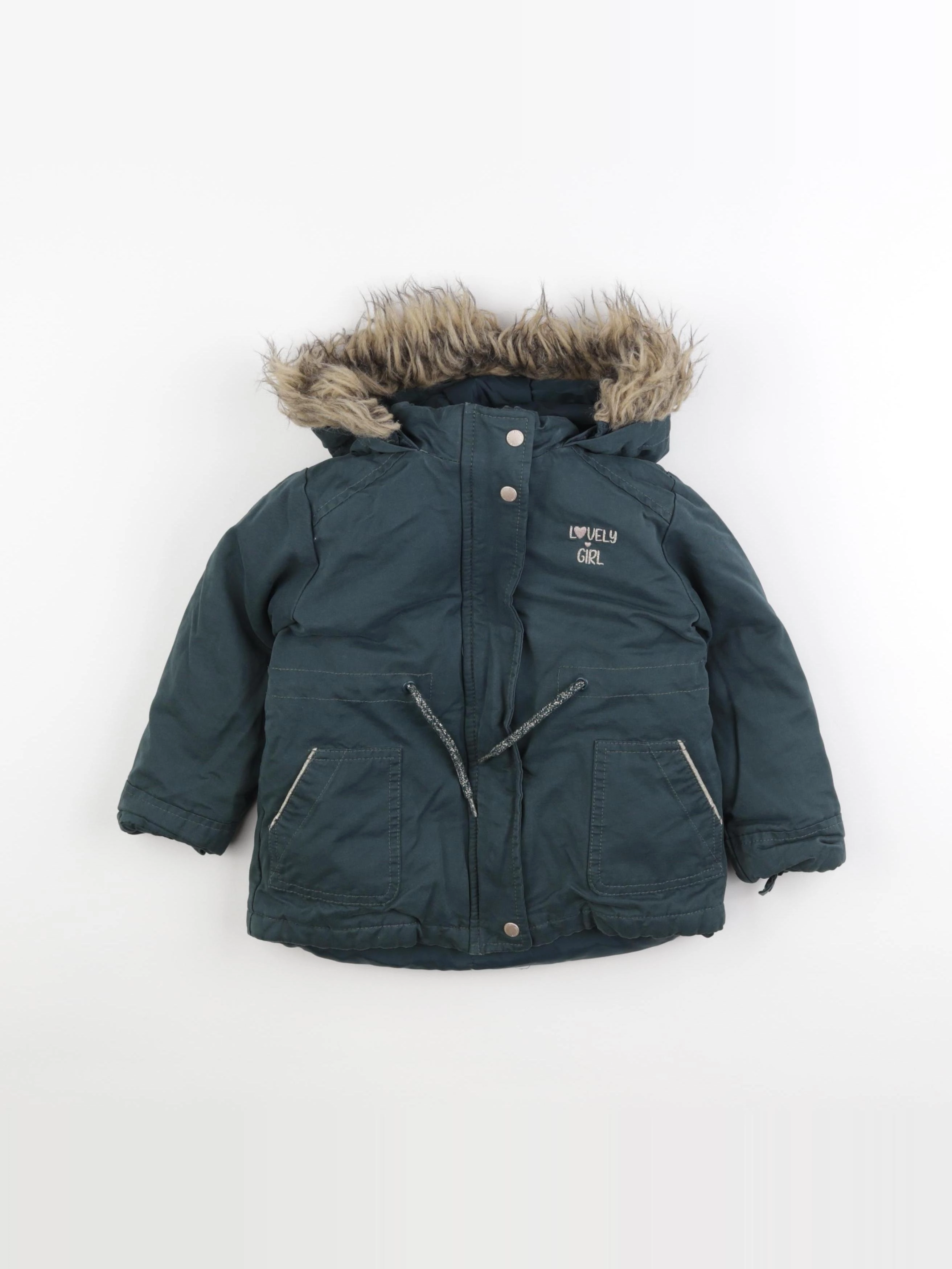 Vertbaudet - manteau vert - 3 ans