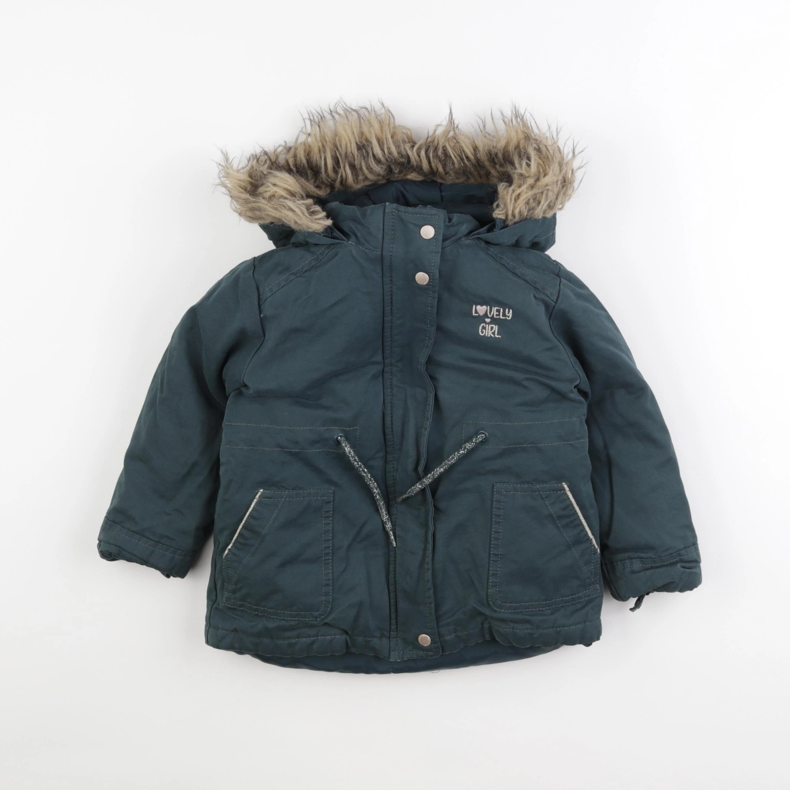 Vertbaudet - manteau vert - 3 ans