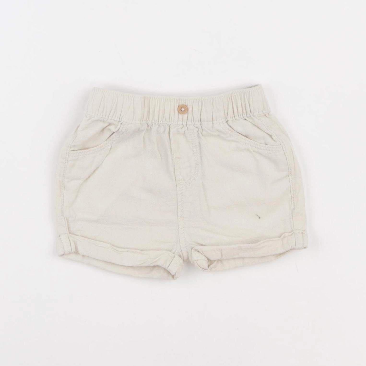 Vertbaudet - short beige - 6 mois