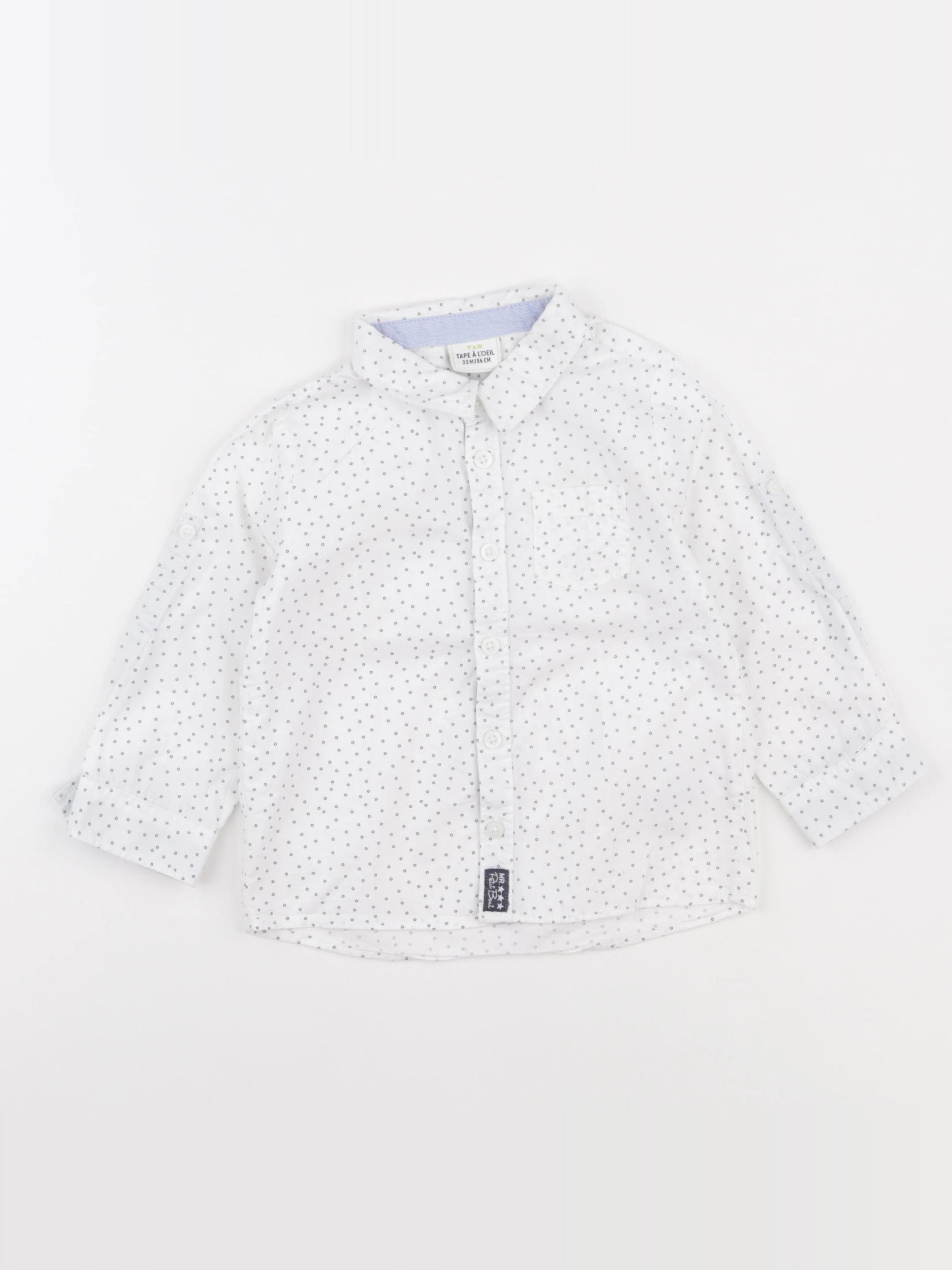Tape à l'oeil - chemise bleu - 24 mois