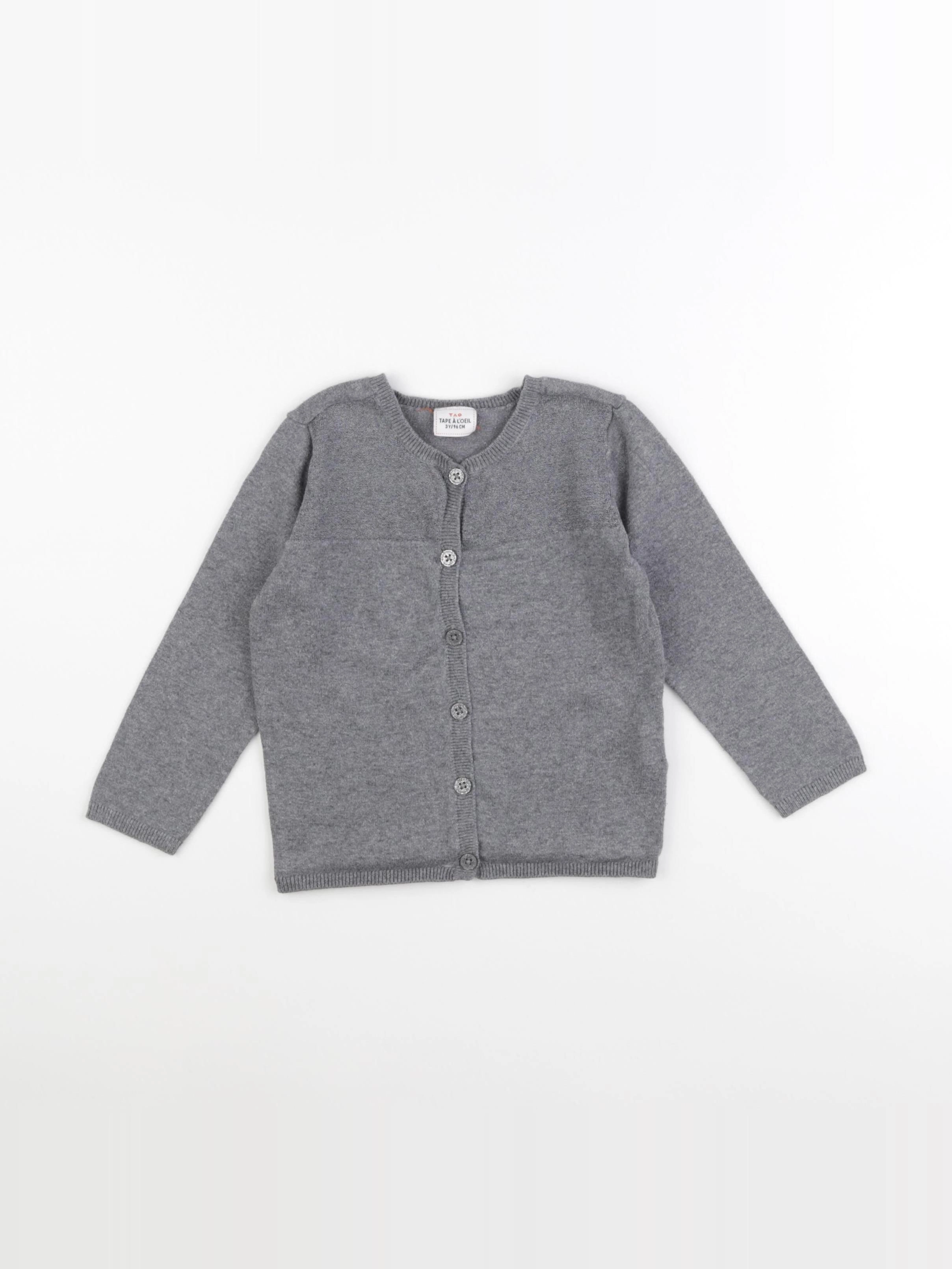 Tape à l'oeil - gilet gris, argent - 3 ans