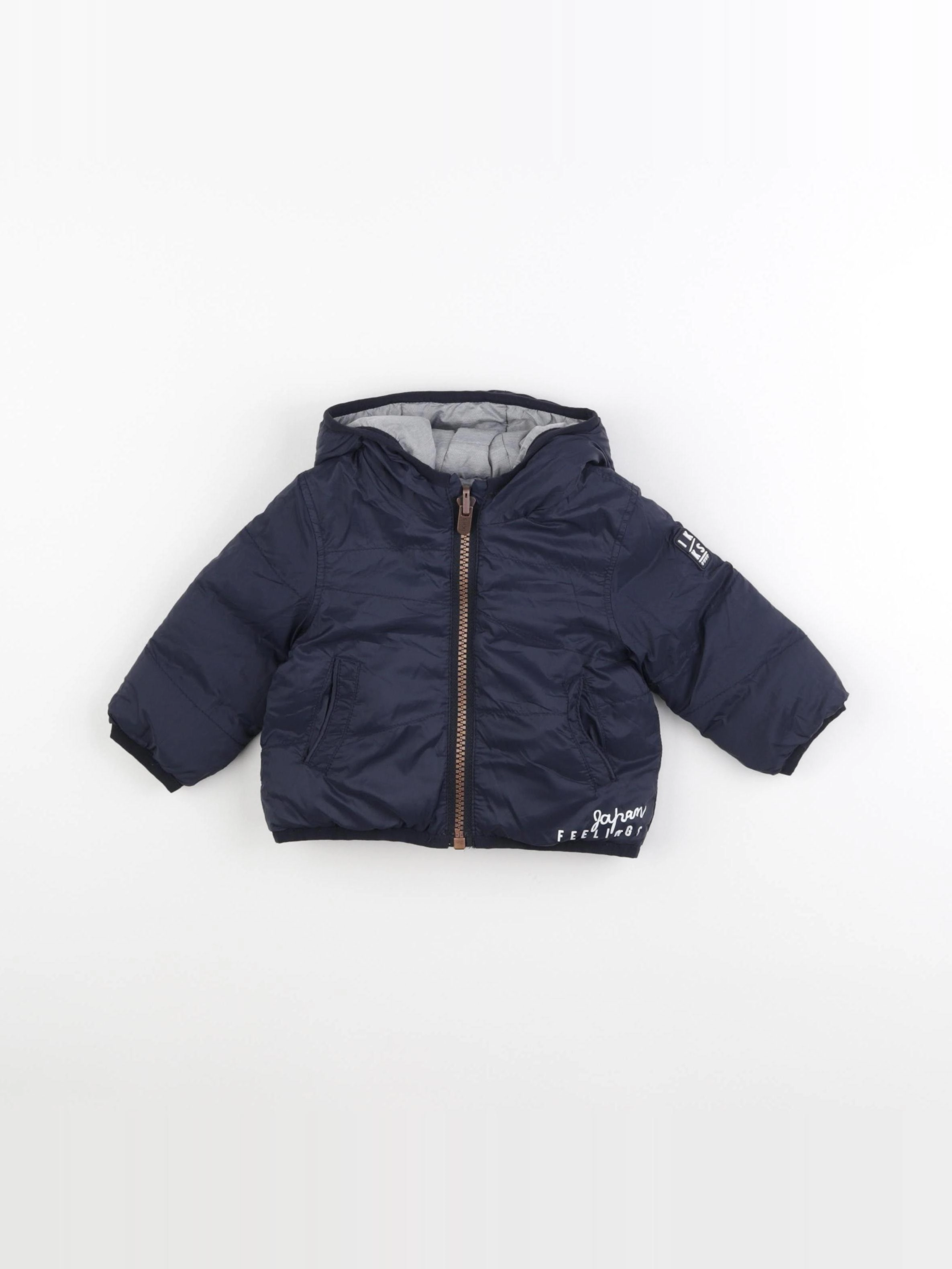 IKKS - doudoune réversible gris - 6 mois