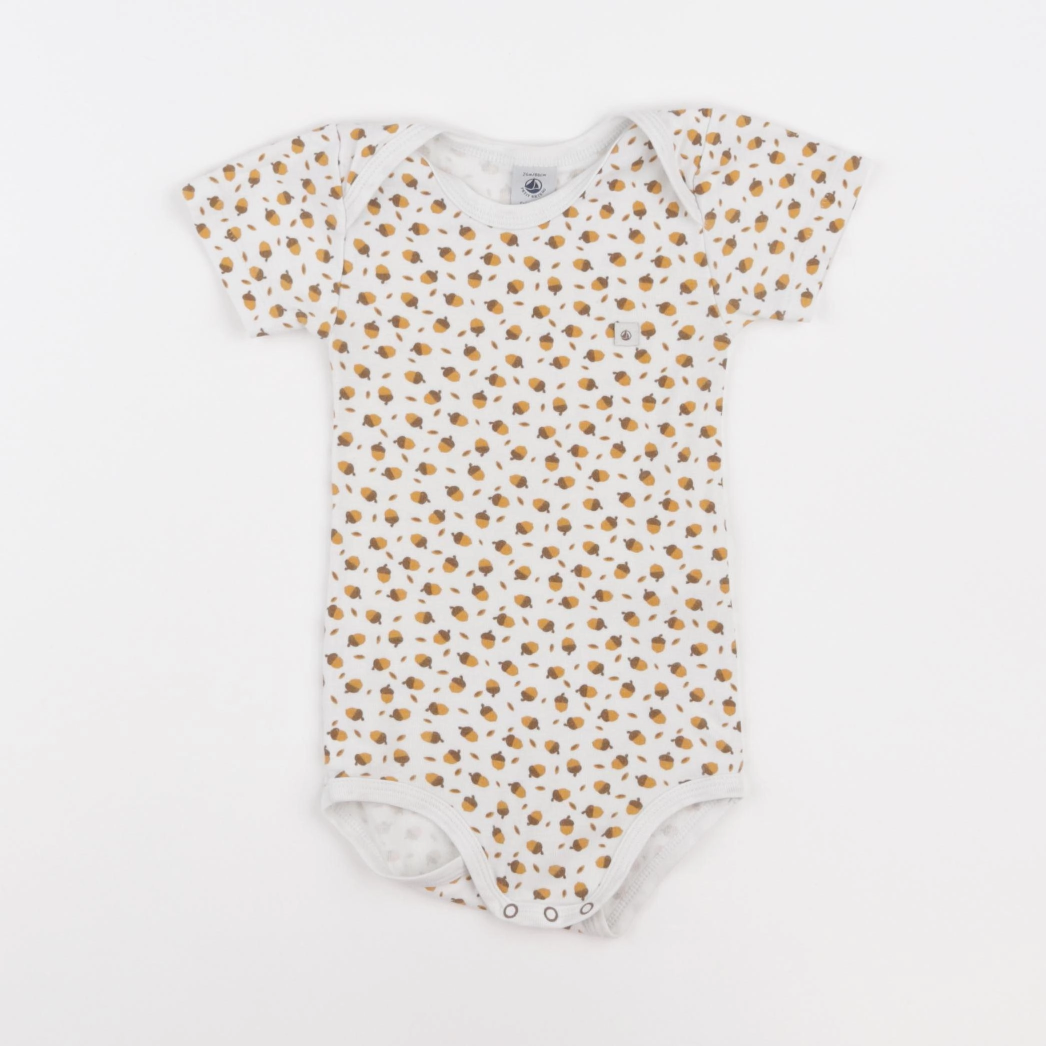 Petit Bateau - body marron - 24 mois