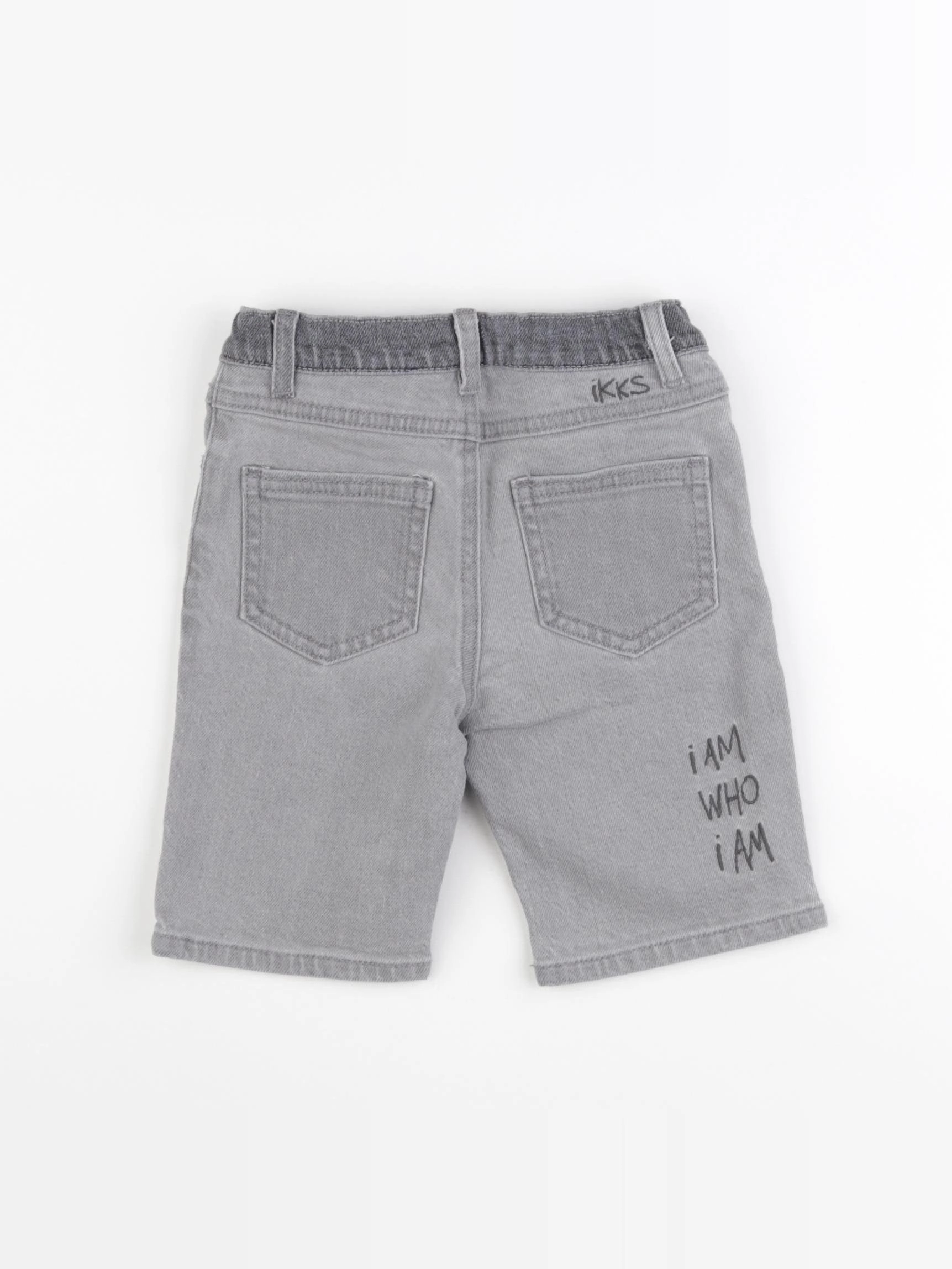 IKKS - pantacourt gris - 4 ans