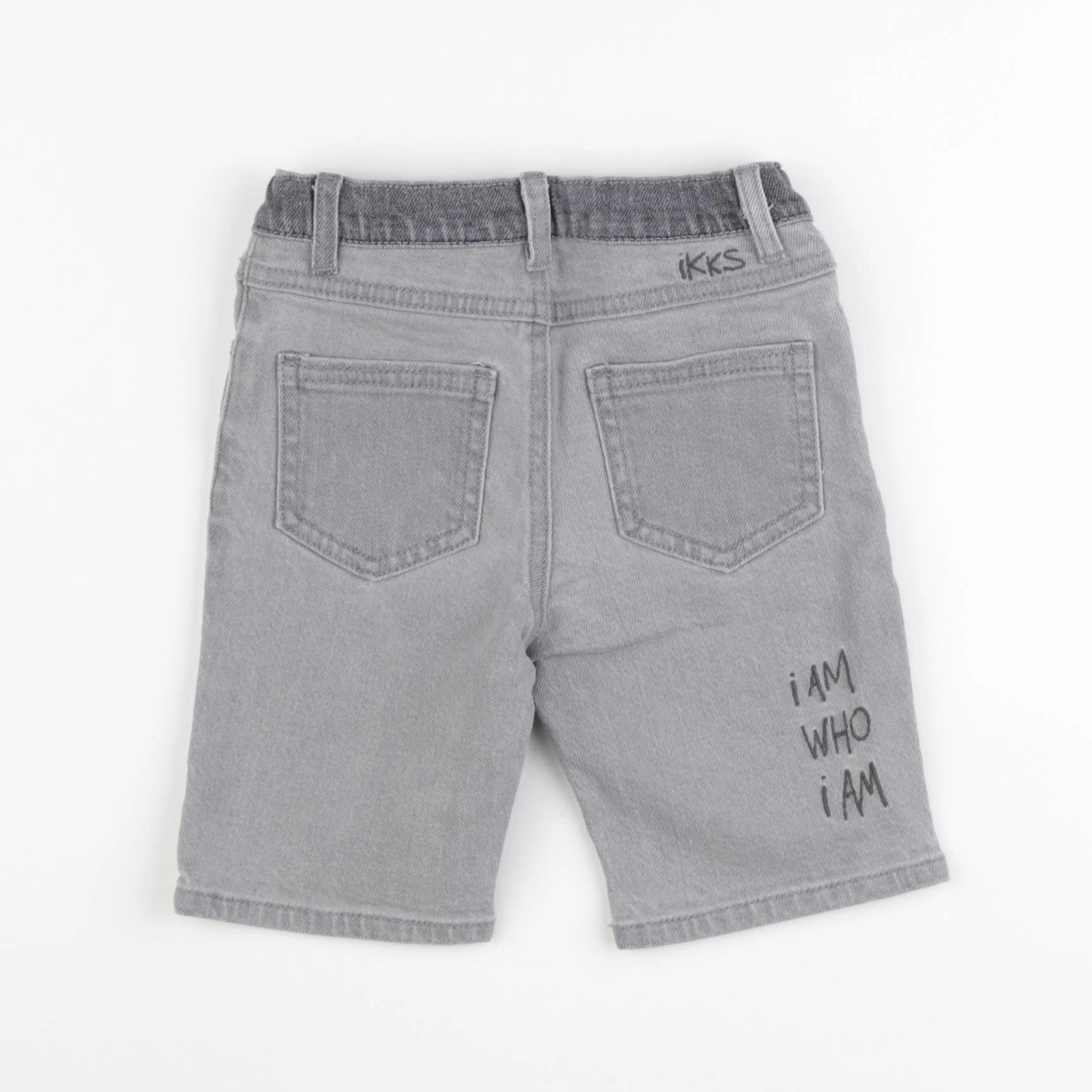 IKKS - pantacourt gris - 4 ans